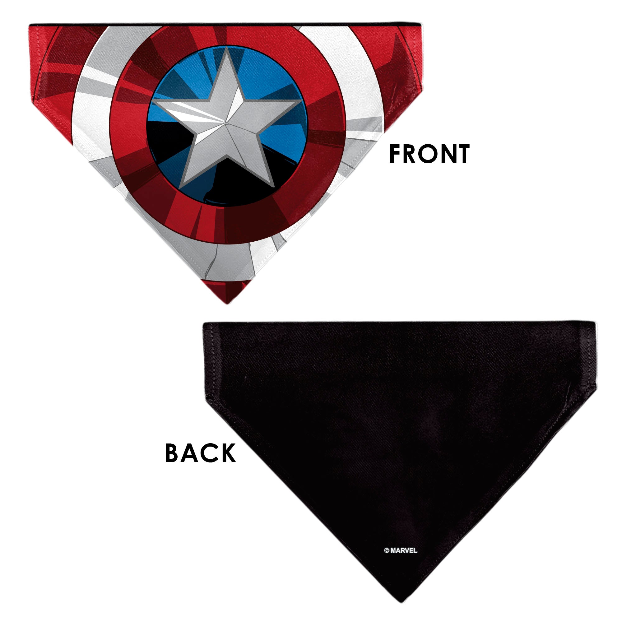 Pet Bandana - Captain America Shield Red/White/Blue Pet Bandanas Marvel Comics