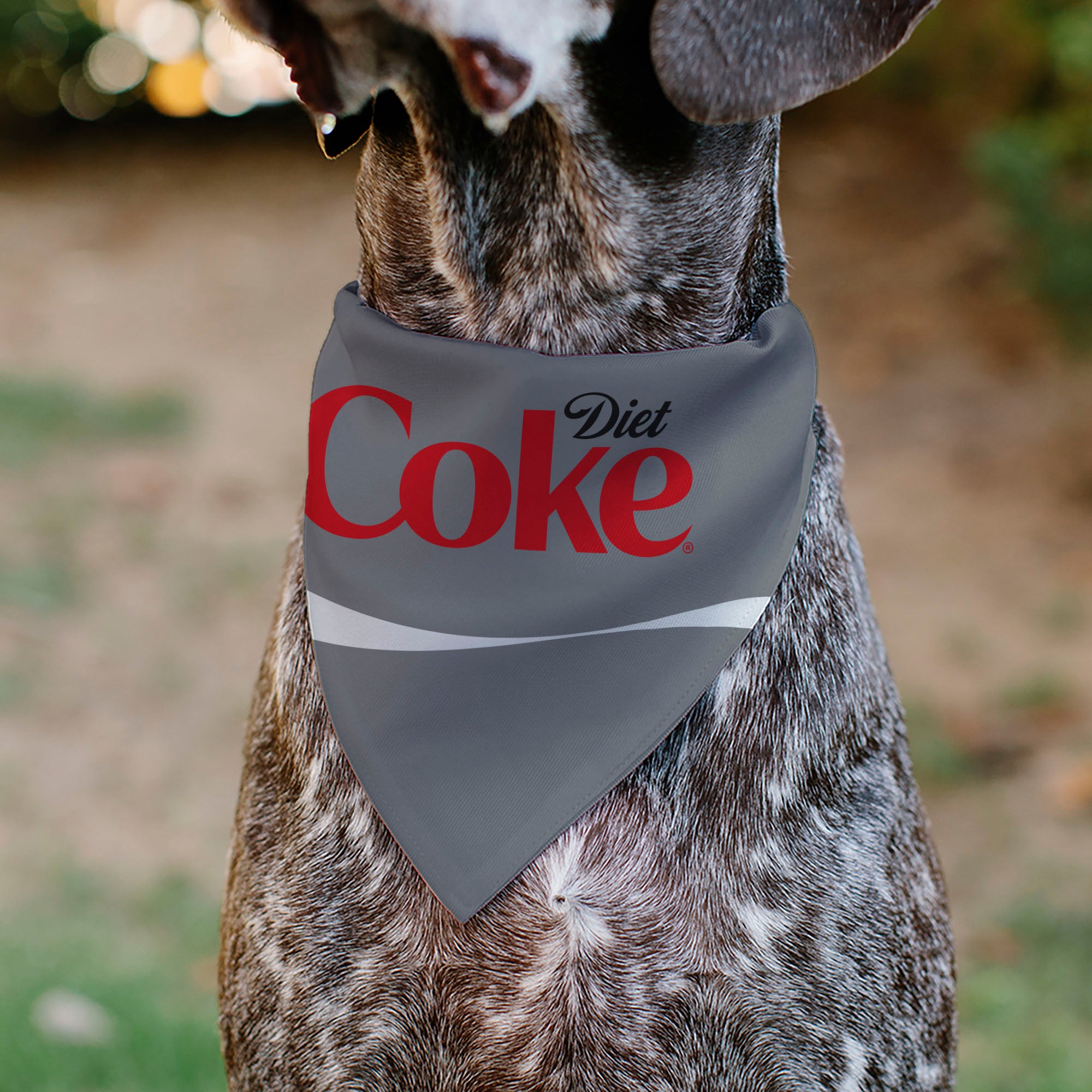 Pet Bandana - DIET COKE Logo Gray/Red/White Pet Bandanas Coca-Cola