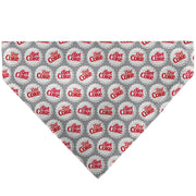 Pet Bandana - DIET COKE Bottle Caps Scattered Grays/White/Red Pet Bandanas Coca-Cola