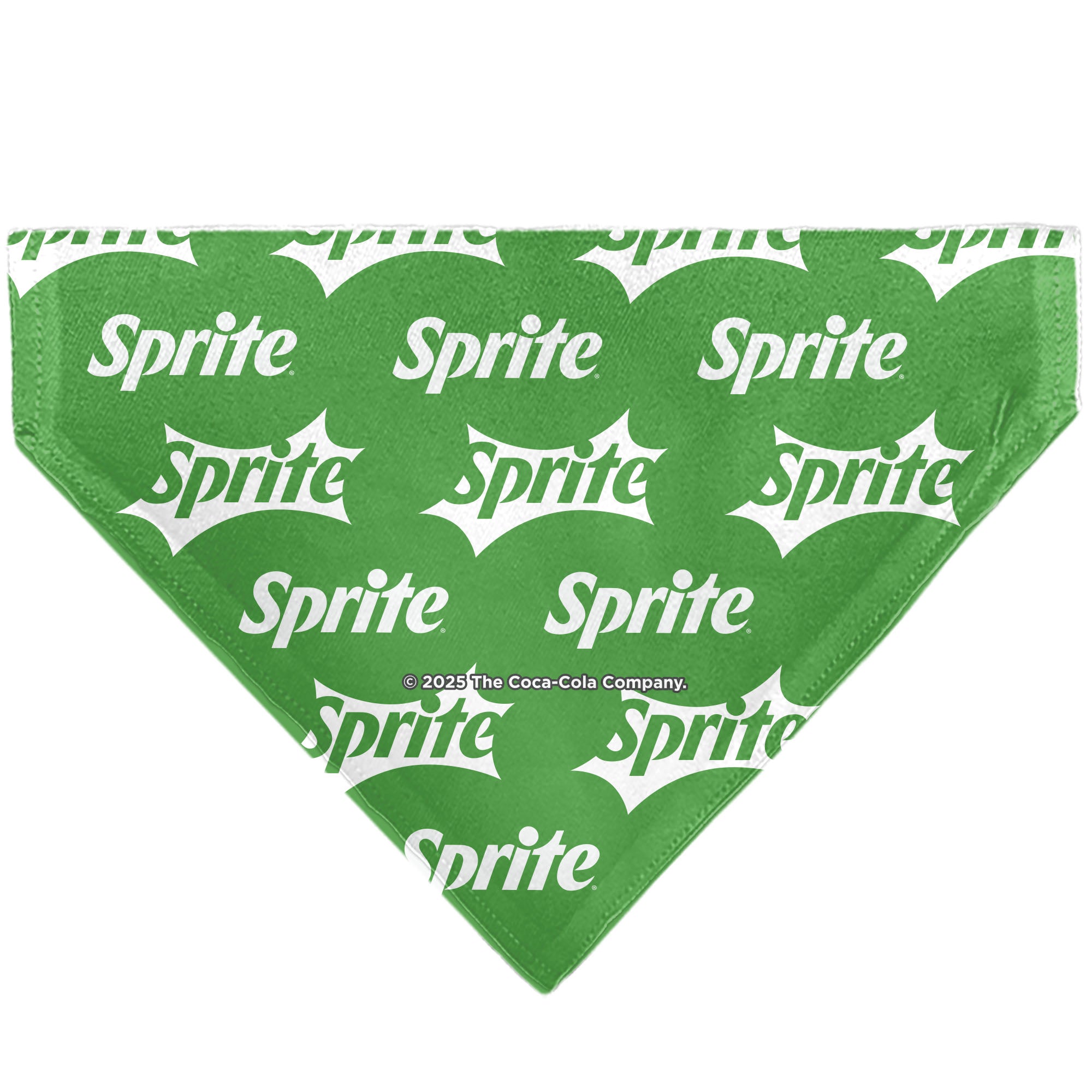 Pet Bandana - SPRITE Logo Repeat Green/White Pet Bandanas Coca-Cola