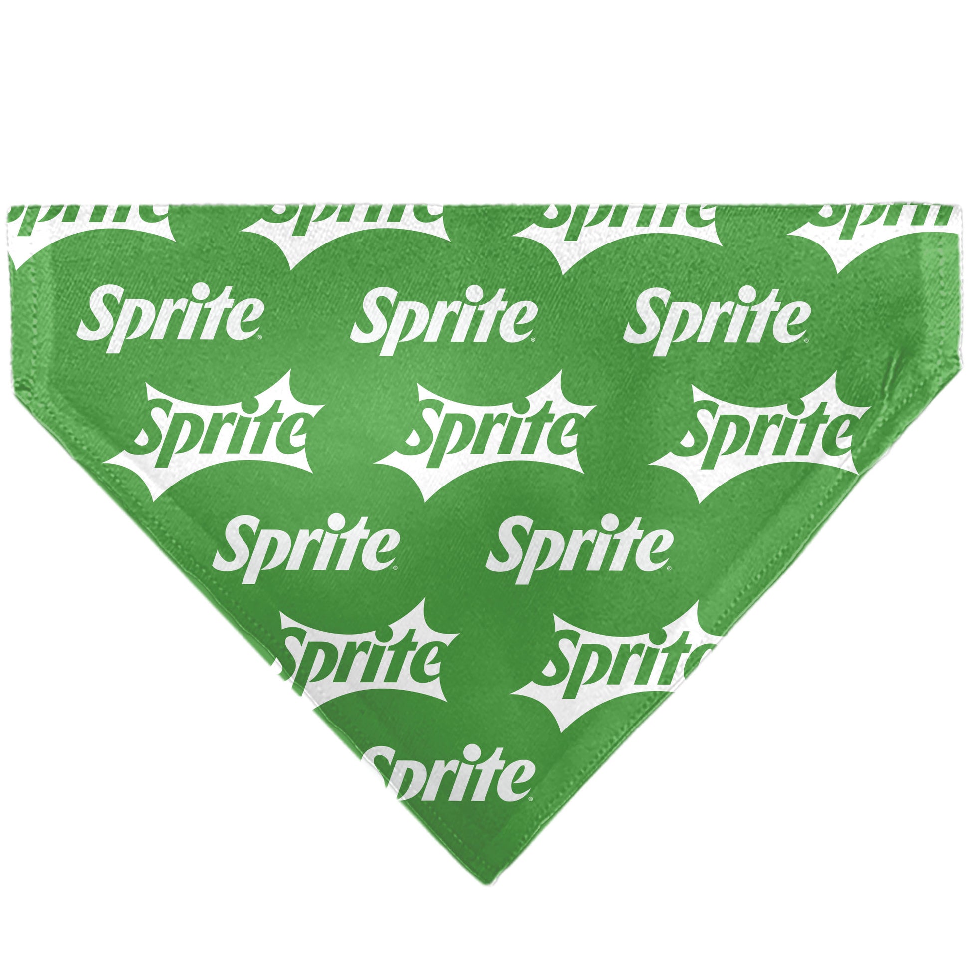 Pet Bandana - SPRITE Logo Repeat Green/White Pet Bandanas Coca-Cola