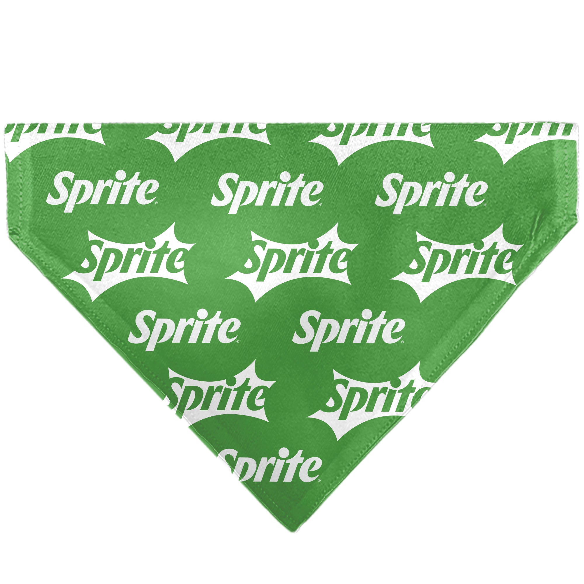 Pet Bandana - SPRITE Logo Repeat Green/White Pet Bandanas Coca-Cola