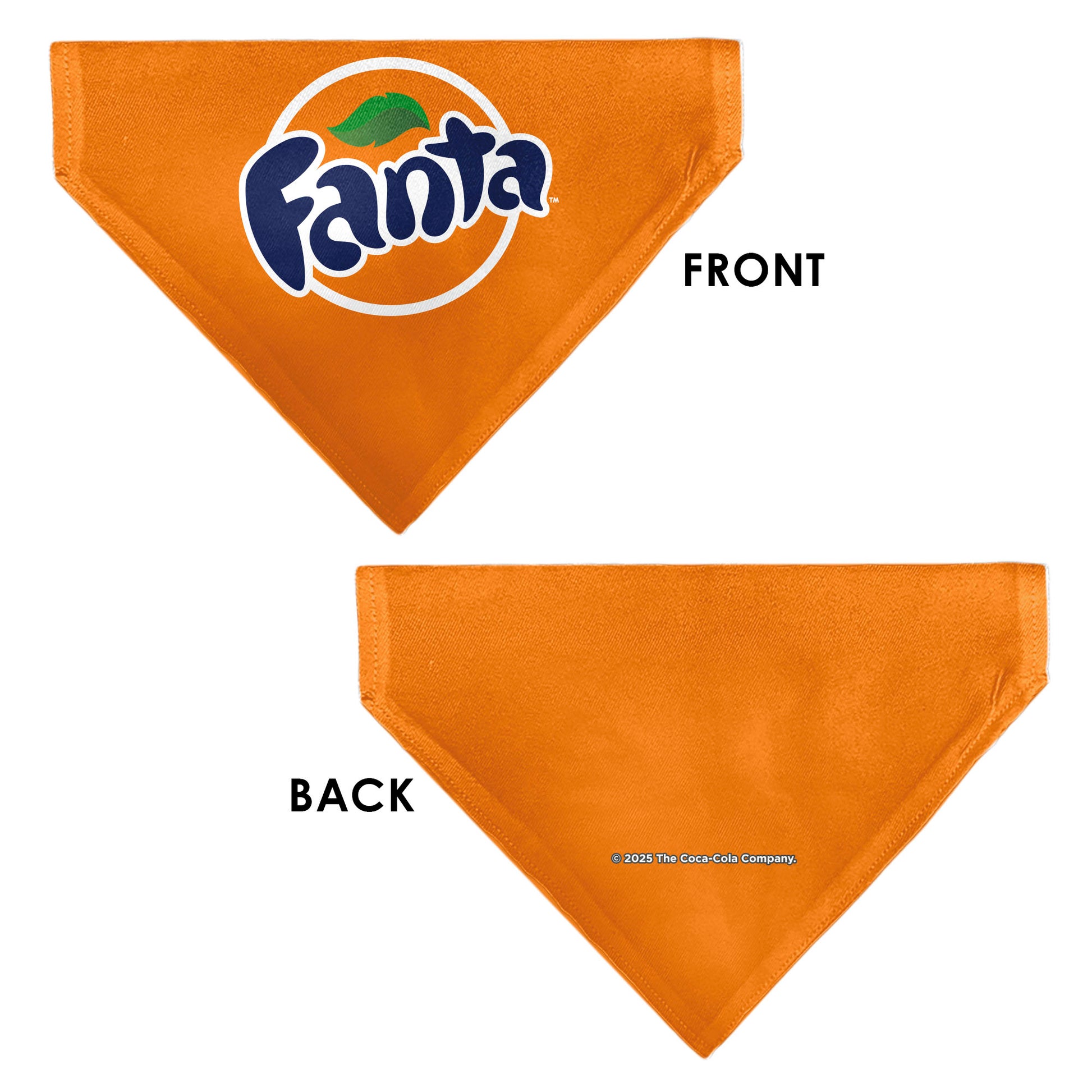 Pet Bandana - FANTA Orange Round Logo Orange/White/Blue Pet Bandanas Coca-Cola
