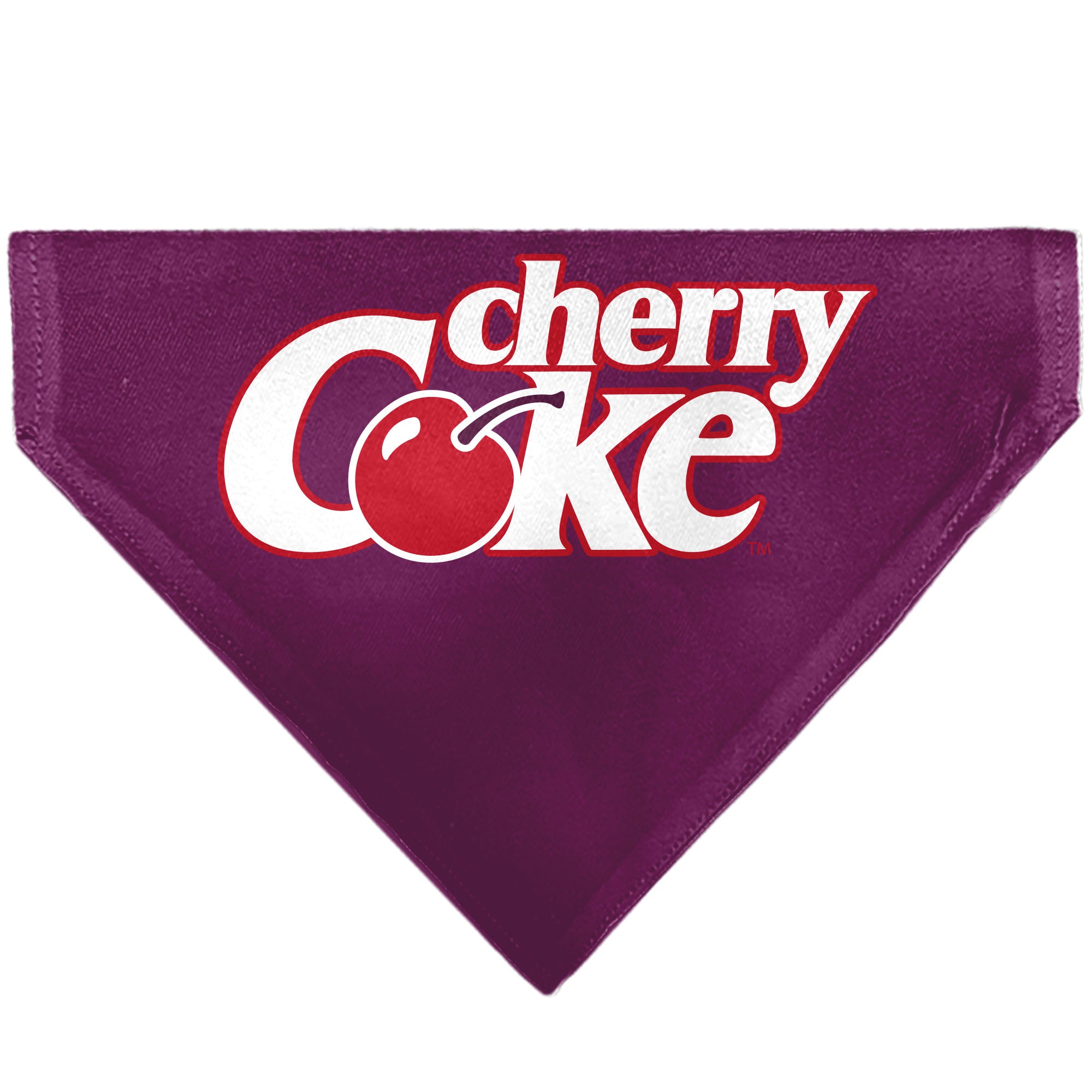 Pet Bandana - CHERRY COKE Cherry Logo Burgundy/Red/White Pet Bandanas Coca-Cola