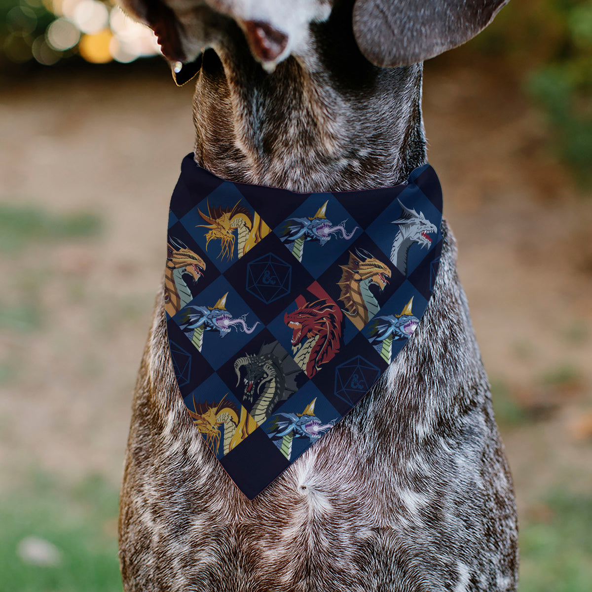 Pet Bandana - Dungeons & Dragons True Dragon Blocks Blues Pet Bandanas Dungeons & Dragons
