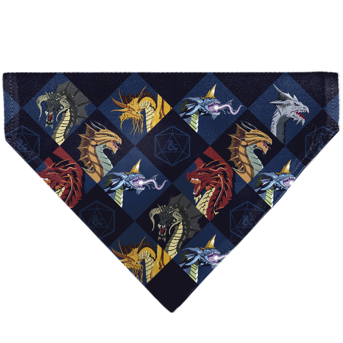 Pet Bandana - Dungeons & Dragons True Dragon Blocks Blues Pet Bandanas Dungeons & Dragons