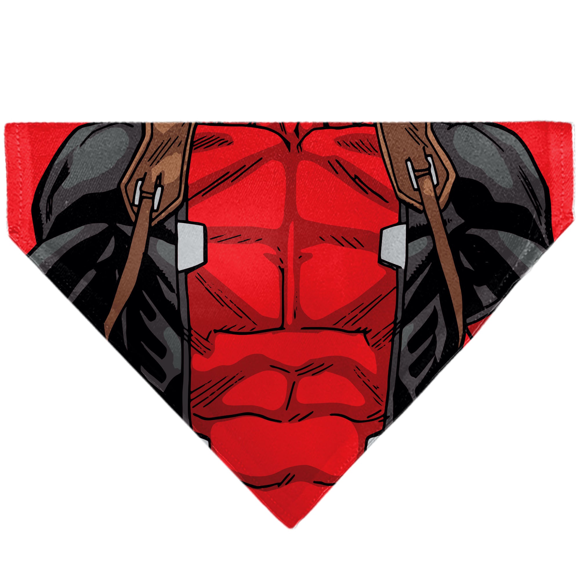 Pet Bandana - Deadpool Suit Chest Detail Red/Black Pet Bandanas Marvel Comics