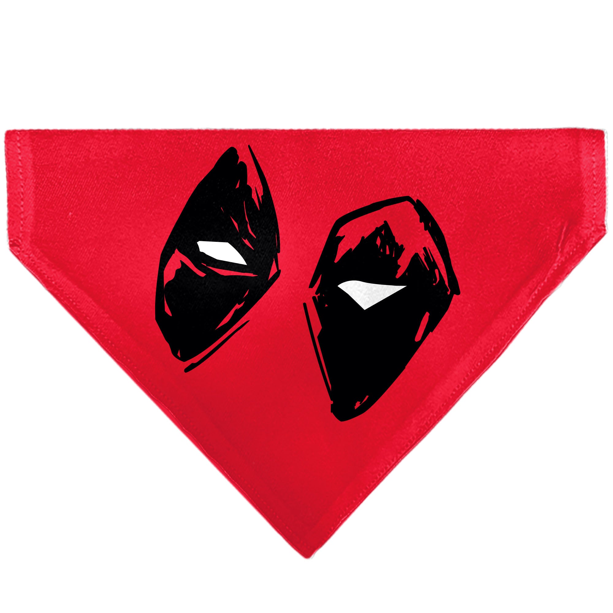 Pet Bandana - Deadpool Eyes Sketch Red/Black Pet Bandanas Marvel Comics