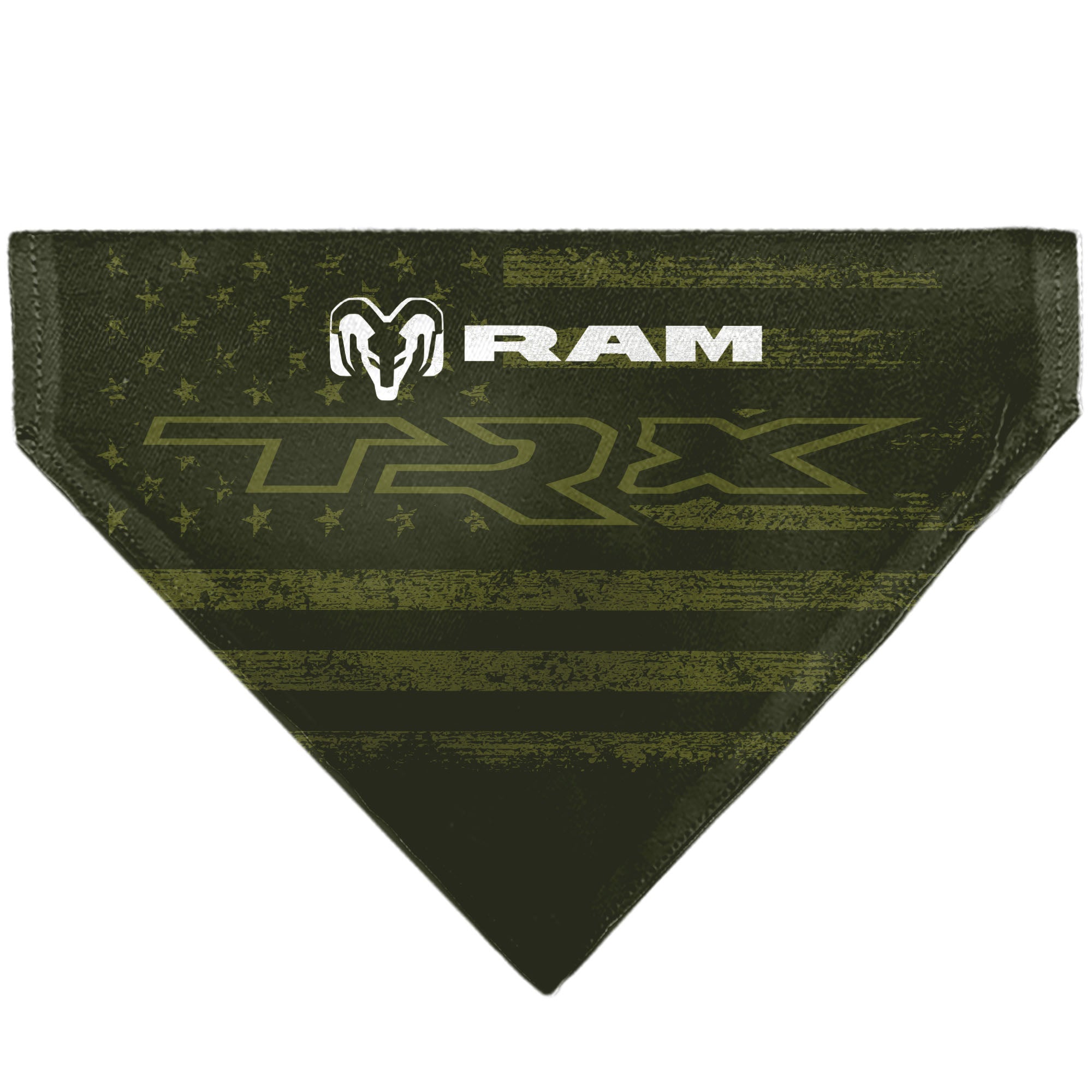 Pet Bandana - RAM TRX Americana Stars and Stripes Weathered Black/Brown/White Pet Bandanas Ram