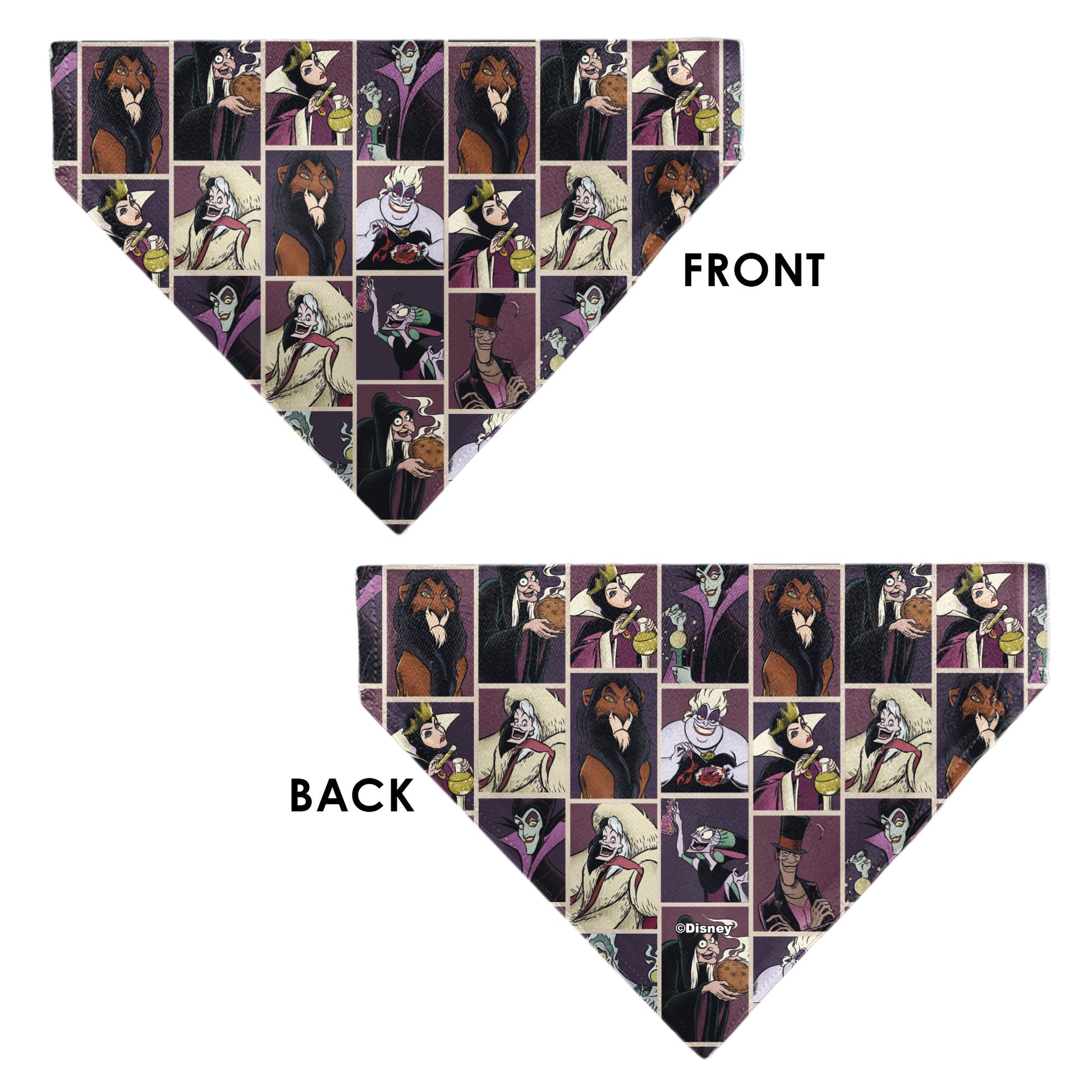 Pet Bandana - Disney Villains Pose Blocks Pet Bandanas Disney