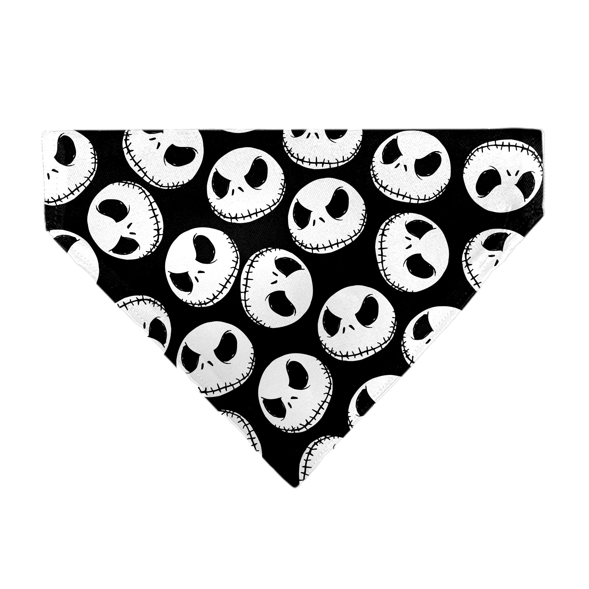 Pet Bandana - The Nightmare Before Christmas Jack Expressions Scattered Black/White Pet Bandanas Disney