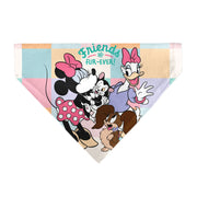 Pet Bandana - Minnie Mouse and Daisy Duck with Figaro and Fifi FRIENDS FUR-EVER Multi Color Pet Bandanas Disney