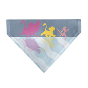 Pet Bandana - Lion King No Worries Silhouette Reflection Pose Blues/Pinks/Yellow Pet Bandanas Disney