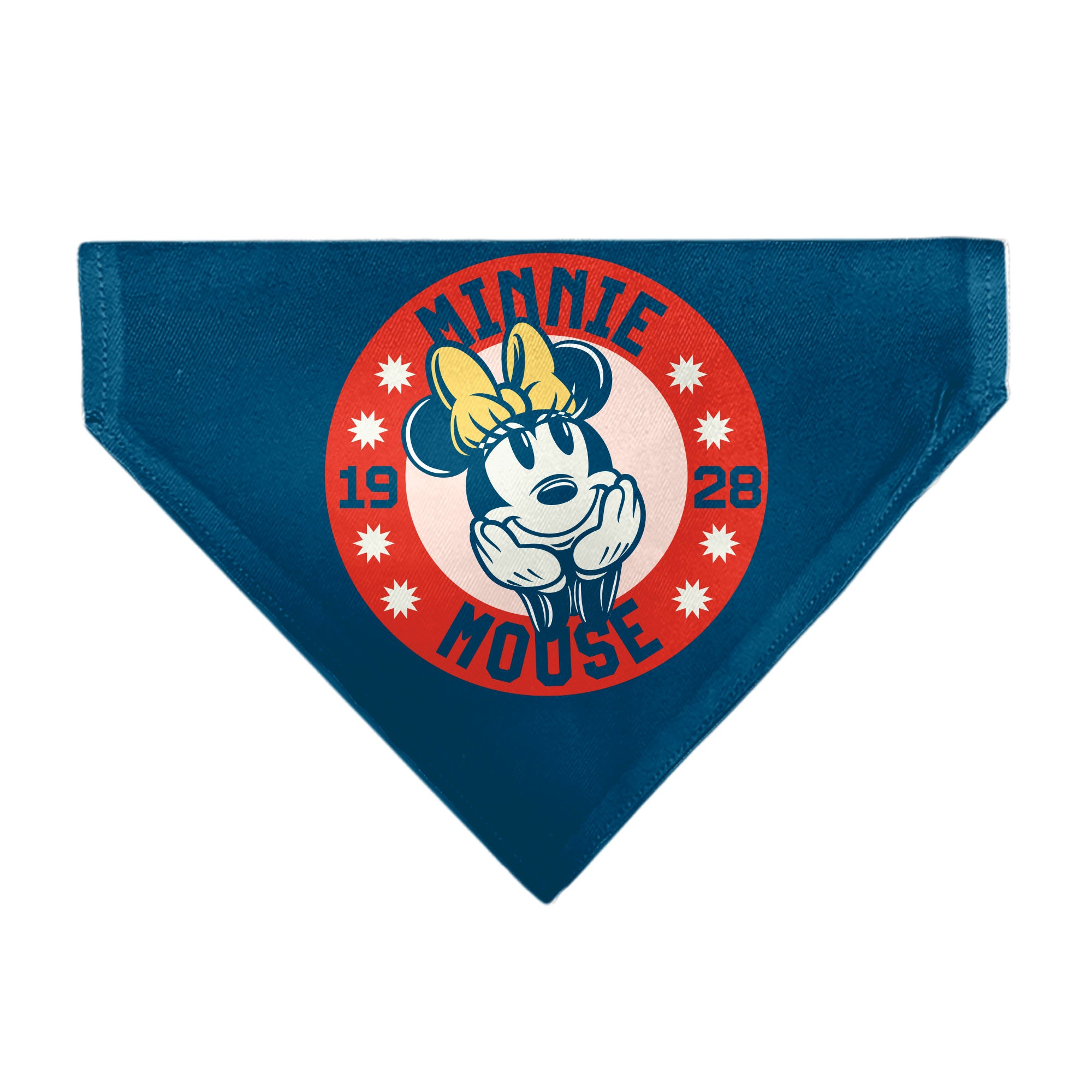 Pet Bandana - MINNIE MOUSE 1928 Dreamy Pose Blue/Red/White/Yellow Pet Bandanas Disney