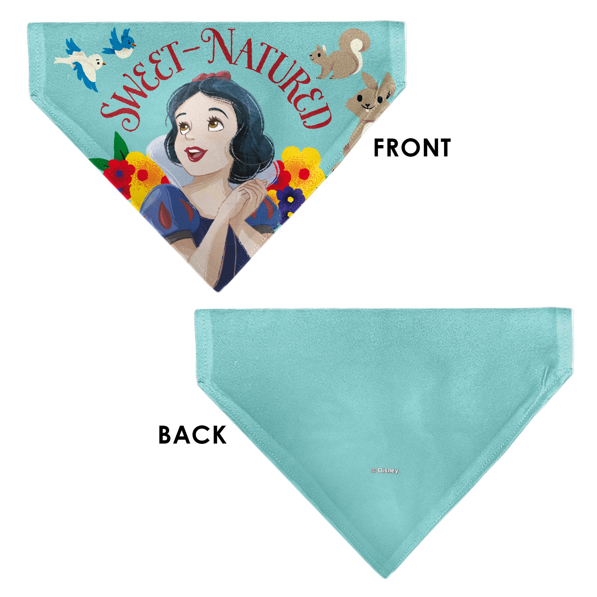 Pet Bandana - Snow White SWEET NATURED Pose Blue Pet Bandanas Disney
