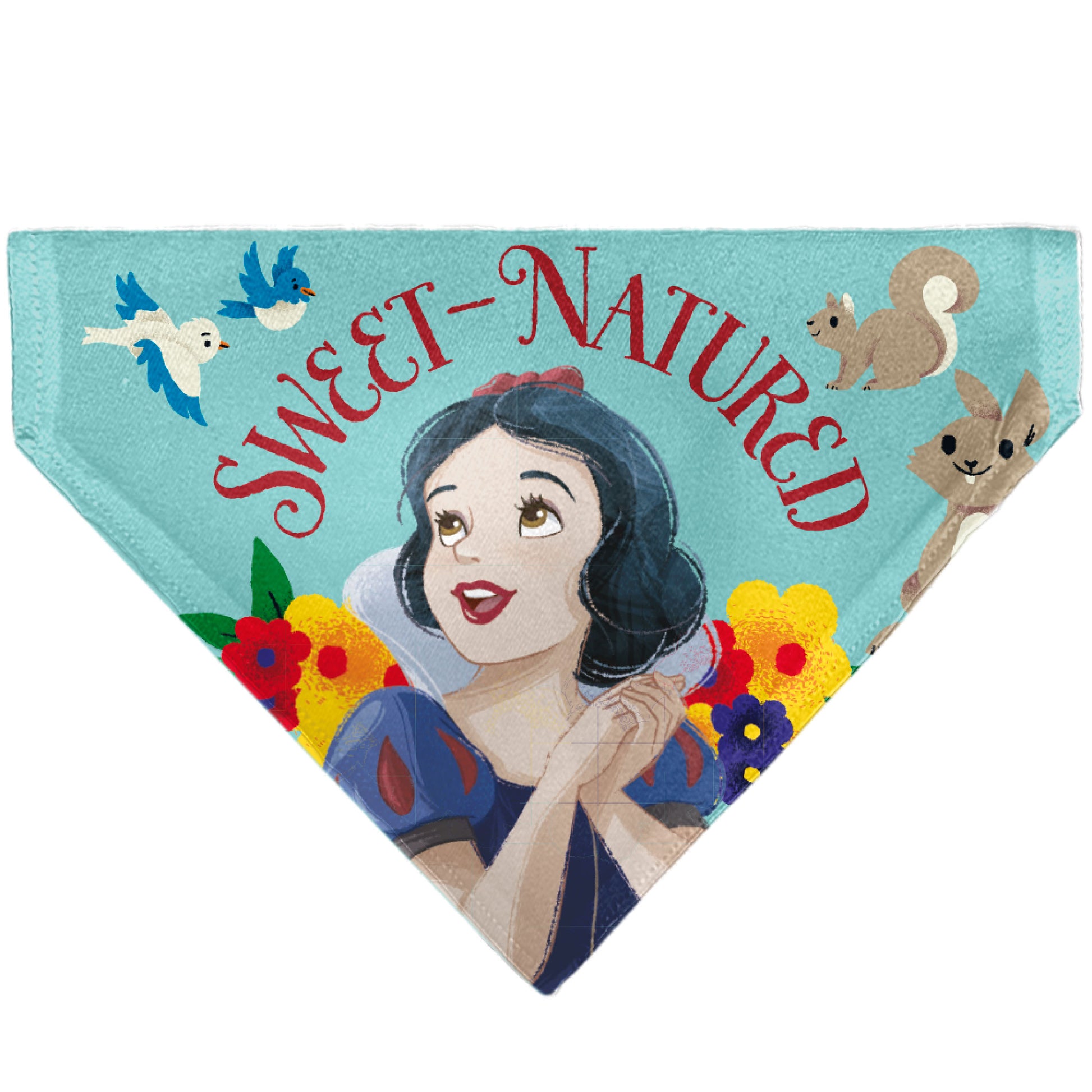 Pet Bandana - Snow White SWEET NATURED Pose Blue Pet Bandanas Disney