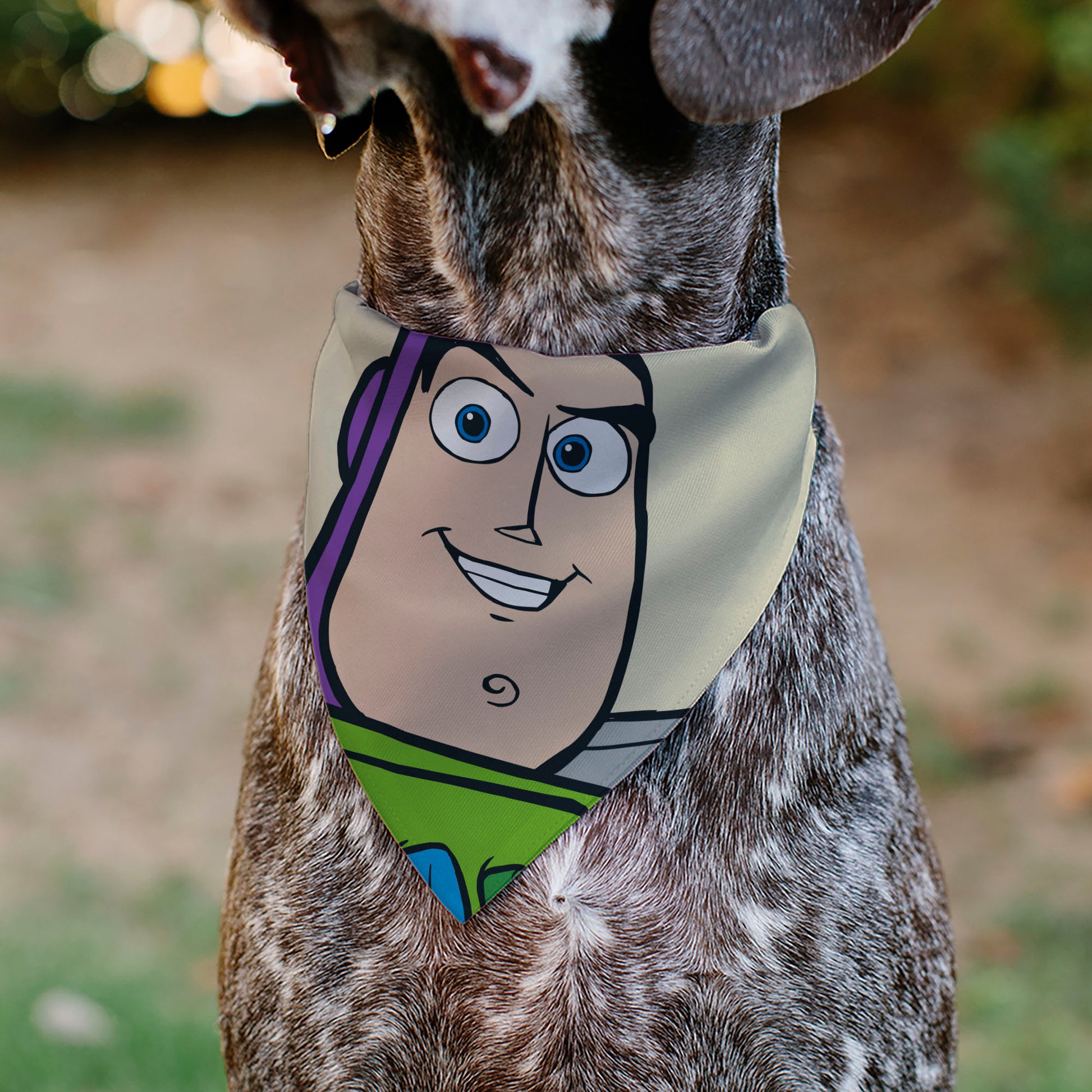 Pet Bandana - Toy Story Buzz Lightyear Face Close-Up Beige Pet Bandanas Disney