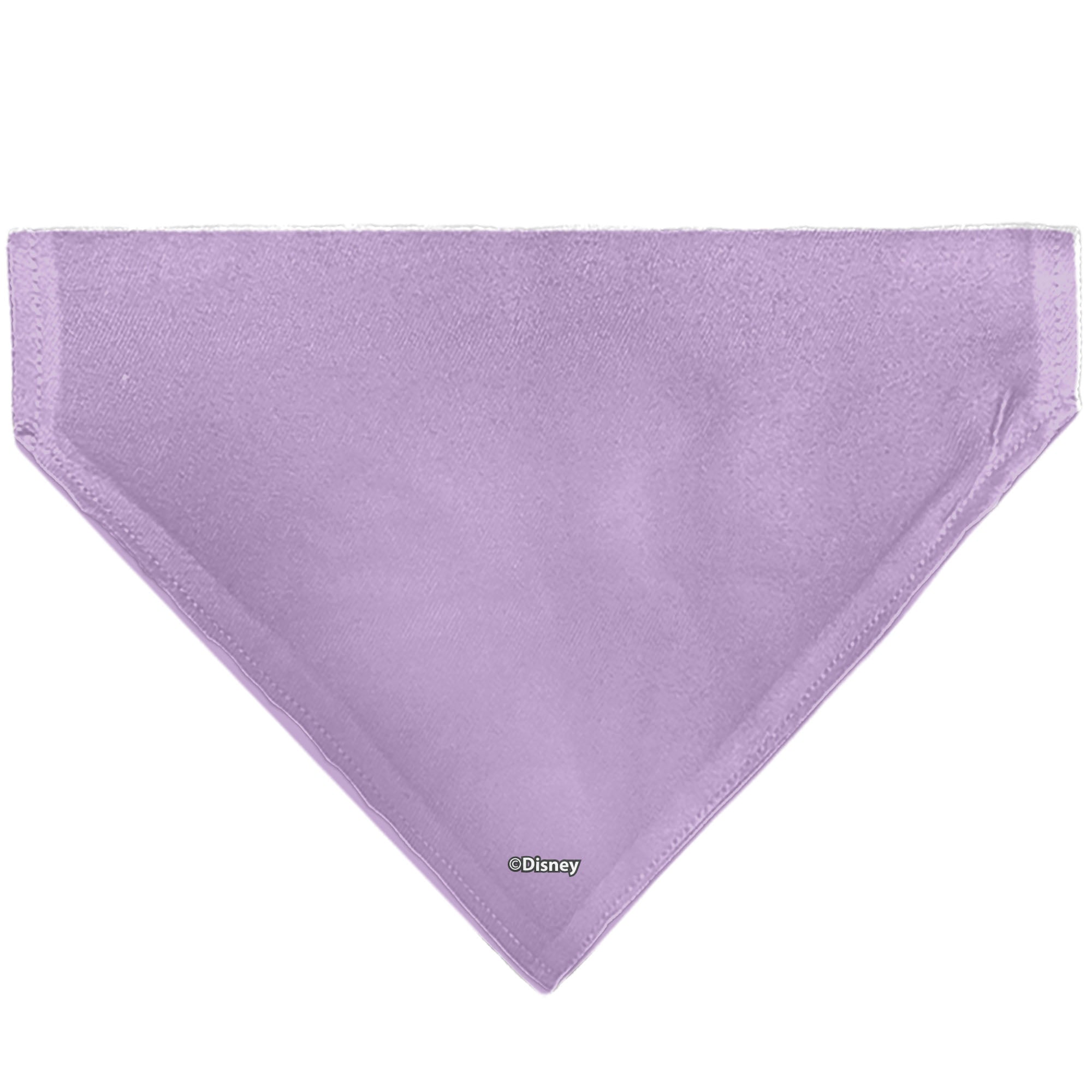 Pet Bandana - Daisy Duck Smiling Pose with Daisies Lavender Pet Bandanas Disney