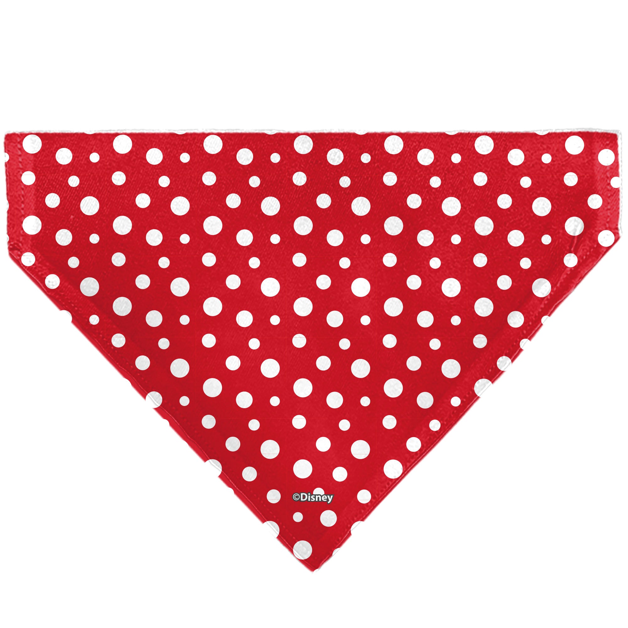 Pet Bandana - Minnie Mouse Button Eyes Pose Polka Dot Red/White Pet Bandanas Disney