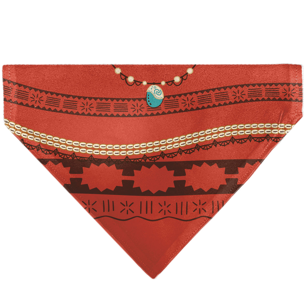 Pet Bandana - Moana Top Print Pattern Orange/Brown Pet Bandanas Disney