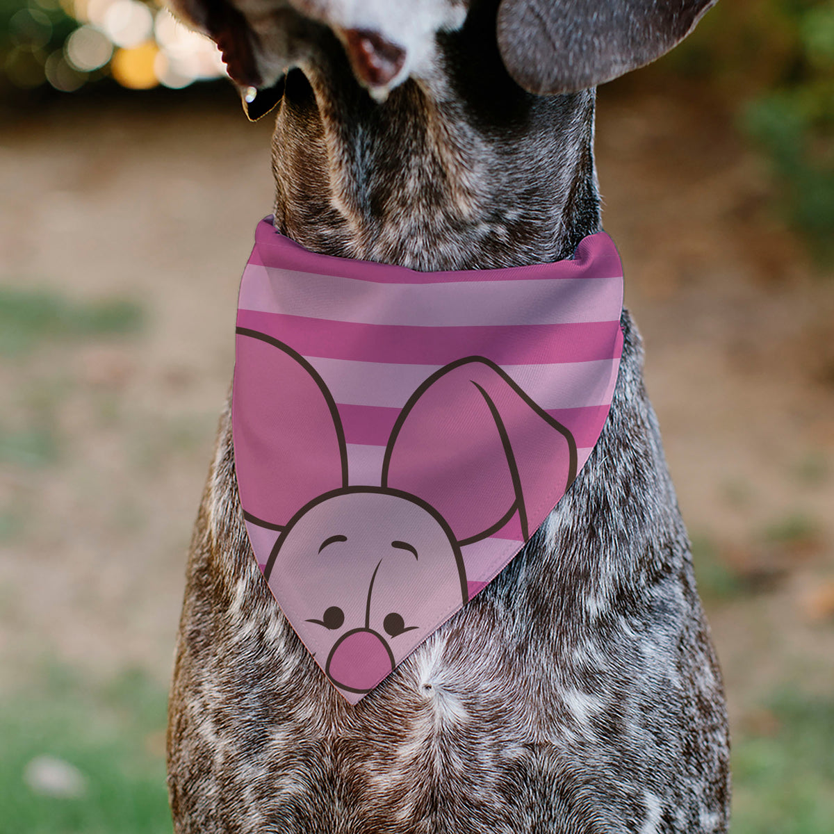 Pet Bandana - Piglet Face and Stripes Pinks Pet Bandanas Disney