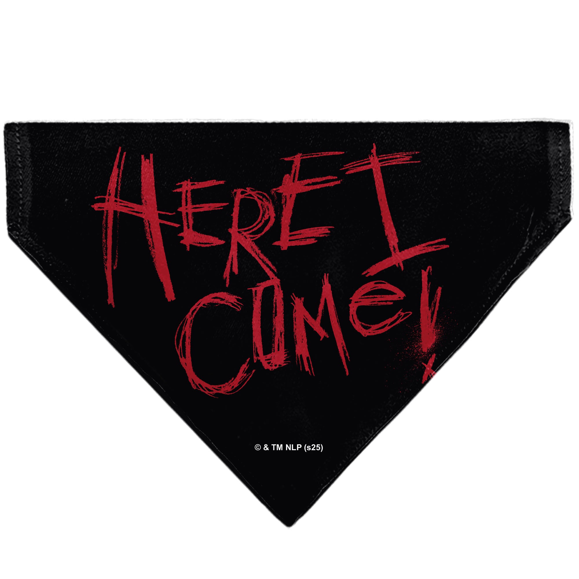 Pet Bandana - A Nightmare on Elm Street Freddy READY OR NOT HERE I COME Pose Black/Red Pet Bandanas A Nightmare on Elm Street