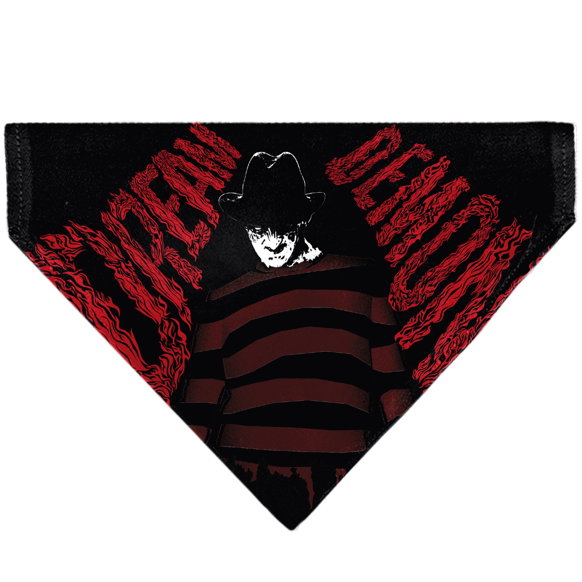 Pet Bandana - A Nightmare on Elm Street Freddy DREAM DEMON Pose Black/Red Pet Bandanas A Nightmare on Elm Street