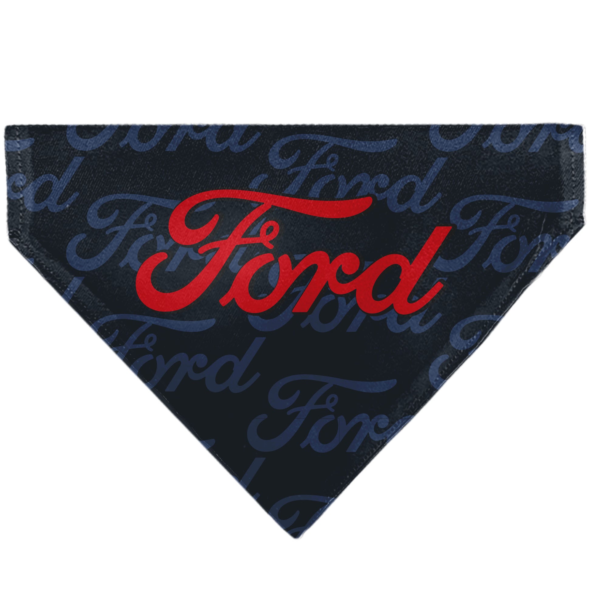 Pet Bandana - FORD Script Stacked Blues/Red Pet Bandanas Ford