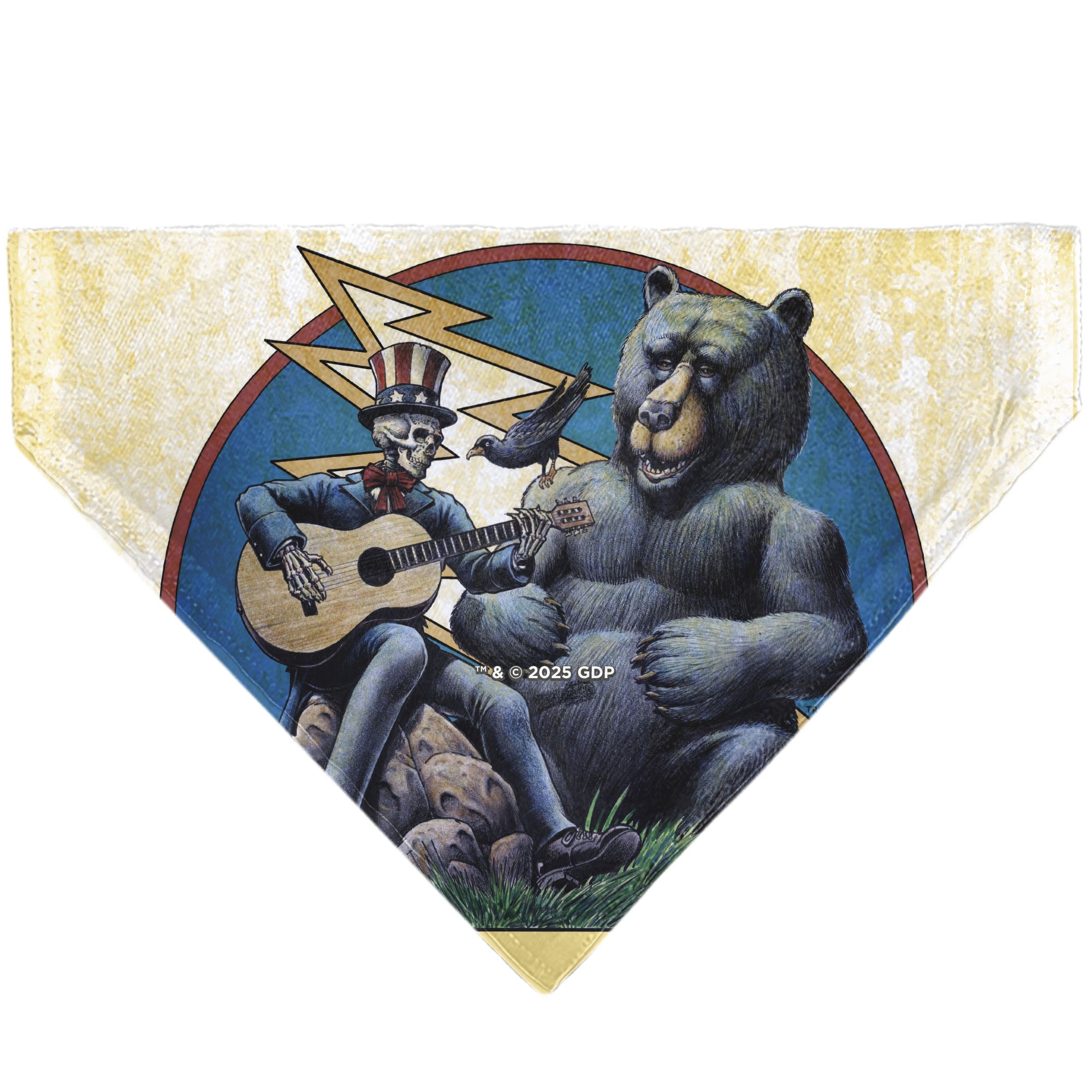 Pet Bandana - Grateful Dead Dave's Picks Volume Five Truman UCLA Cover Art Pet Bandanas Grateful Dead
