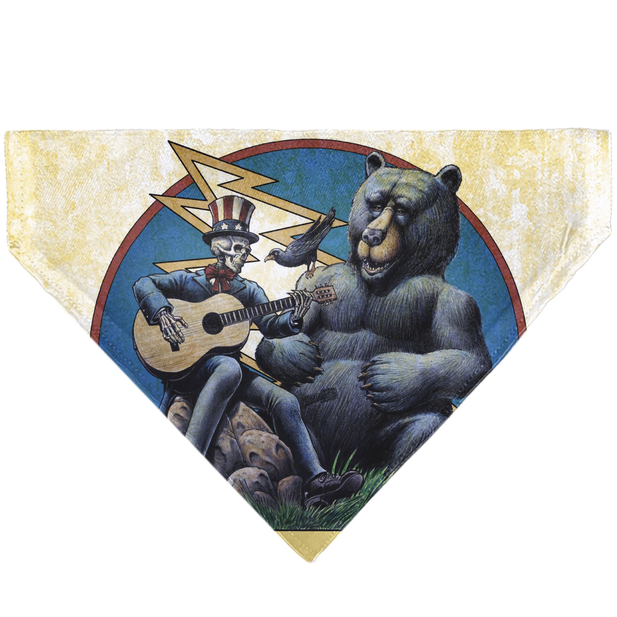Pet Bandana - Grateful Dead Dave's Picks Volume Five Truman UCLA Cover Art Pet Bandanas Grateful Dead