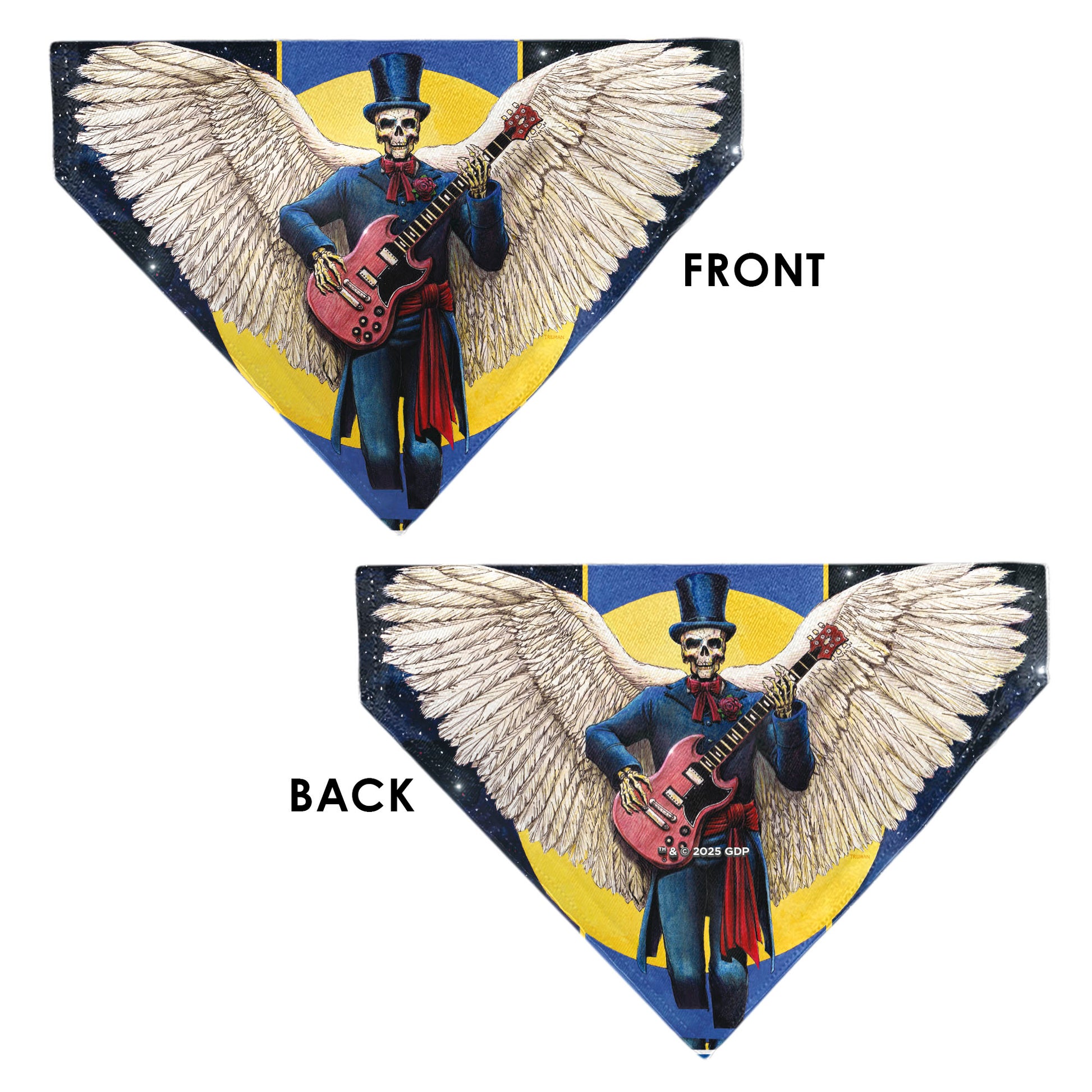 Pet Bandana - Grateful Dead Dave's Picks Volume Six San Francisco and St. Louis Skeleton Cover Art Pet Bandanas Grateful Dead