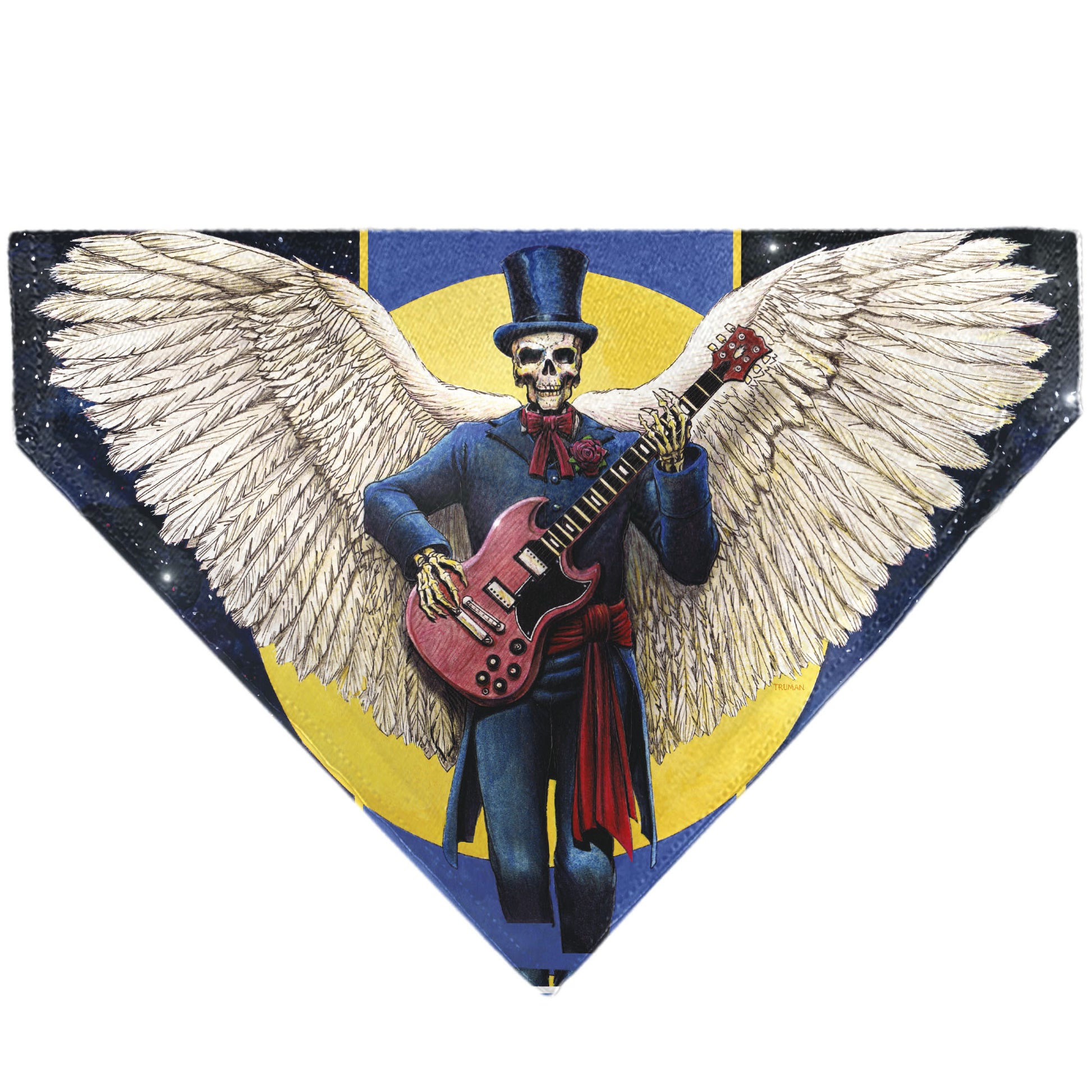 Pet Bandana - Grateful Dead Dave's Picks Volume Six San Francisco and St. Louis Skeleton Cover Art Pet Bandanas Grateful Dead