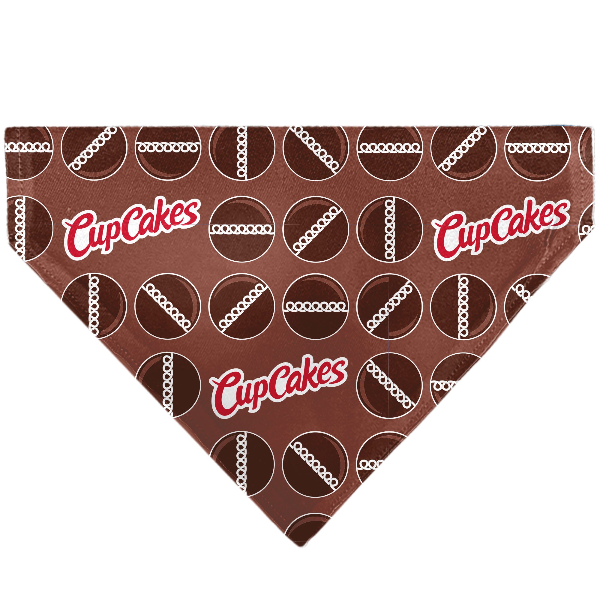 Pet Bandana - Hostess Cupcakes Turns and Logo Brown