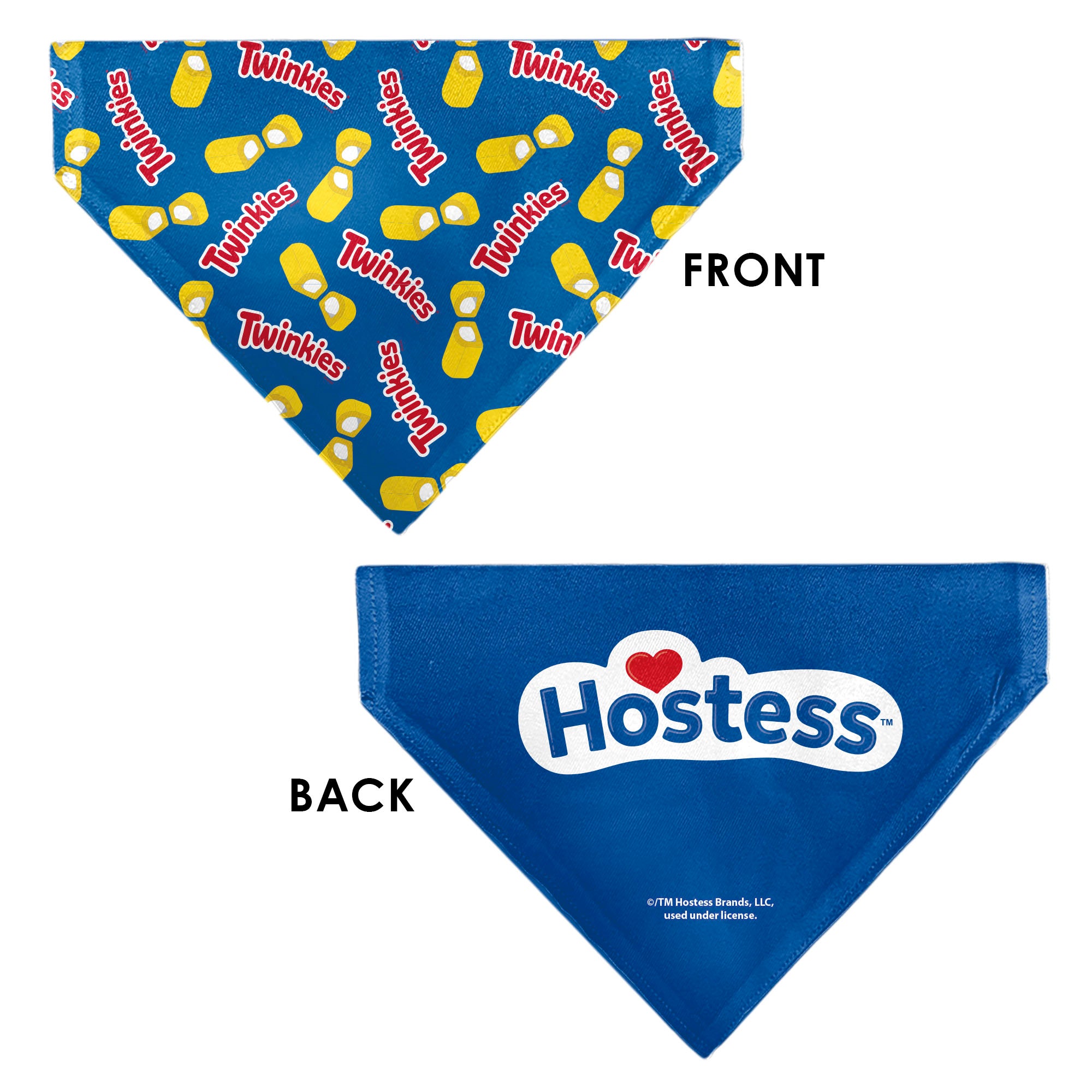 Pet Bandana - Hostess Twinkies Pieces and Logo Blue/Yellow/White