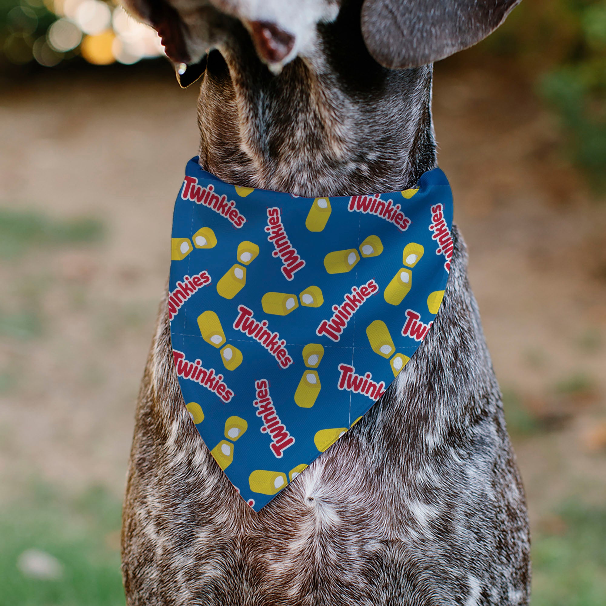 Pet Bandana - Hostess Twinkies Pieces and Logo Blue/Yellow/White