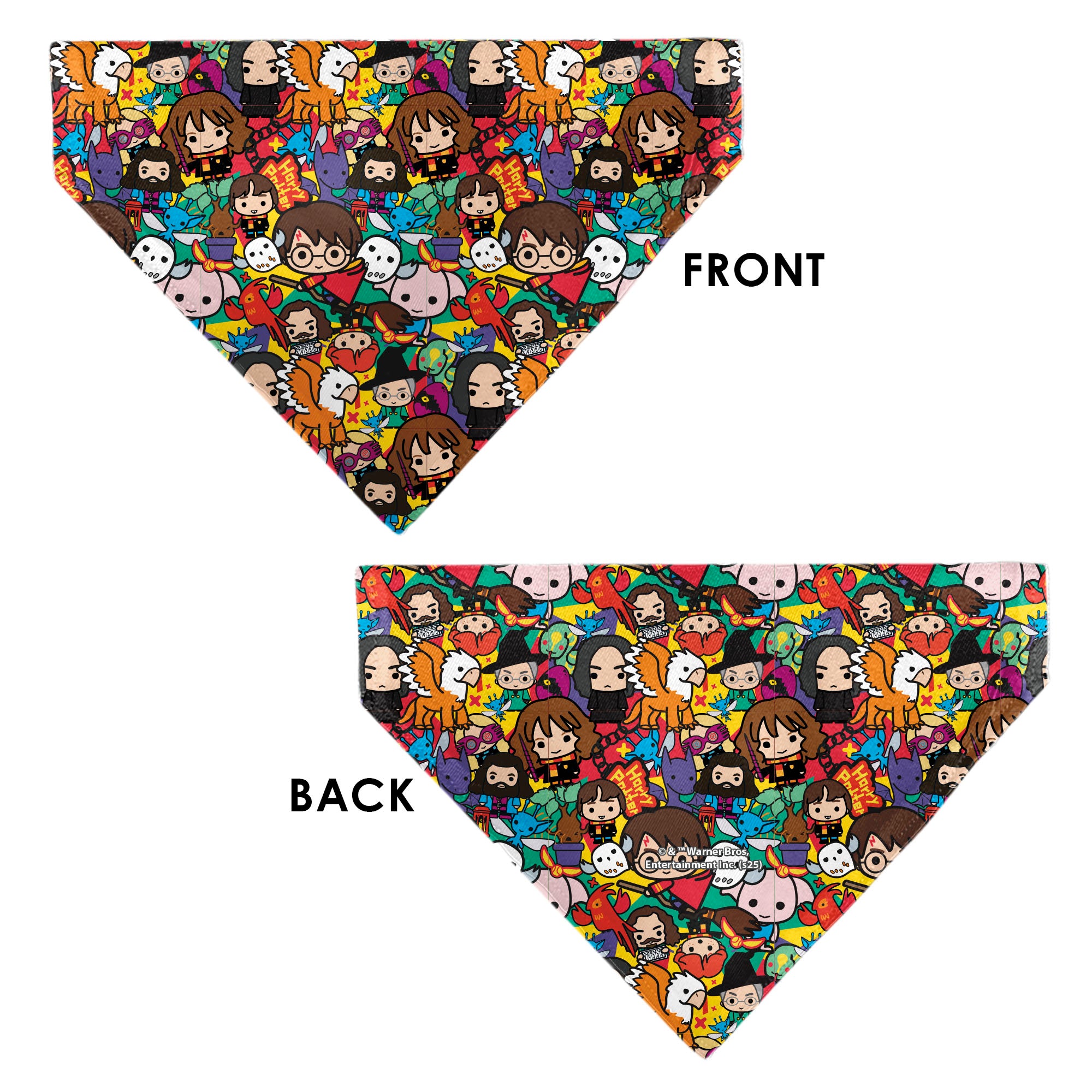 Pet Bandana - Harry Potter Chibi Charm Characters Stacked Pet Bandanas Harry Potter