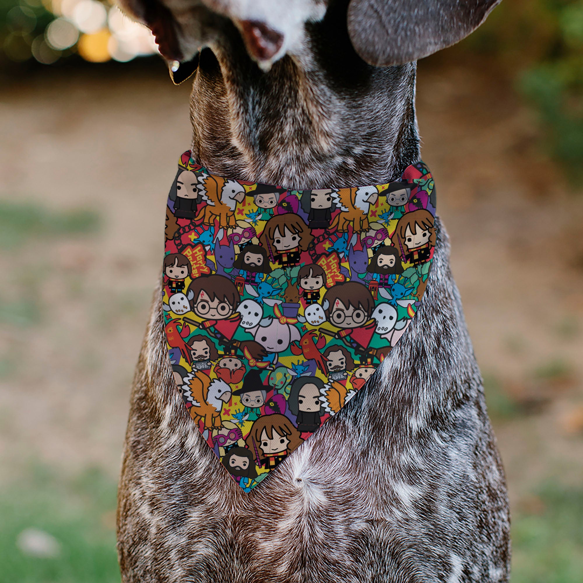 Pet Bandana - Harry Potter Chibi Charm Characters Stacked Pet Bandanas Harry Potter