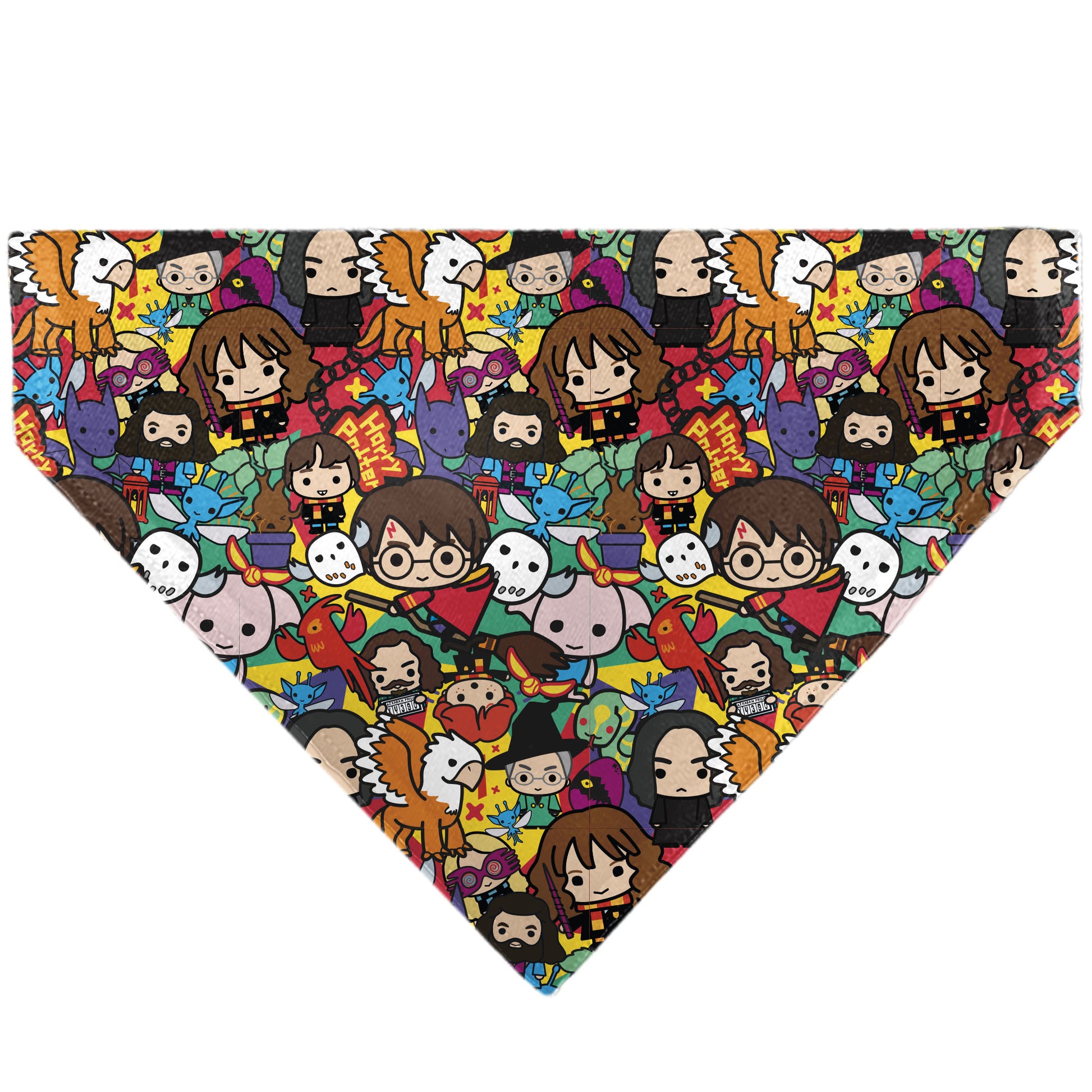 Pet Bandana - Harry Potter Chibi Charm Characters Stacked Pet Bandanas Harry Potter