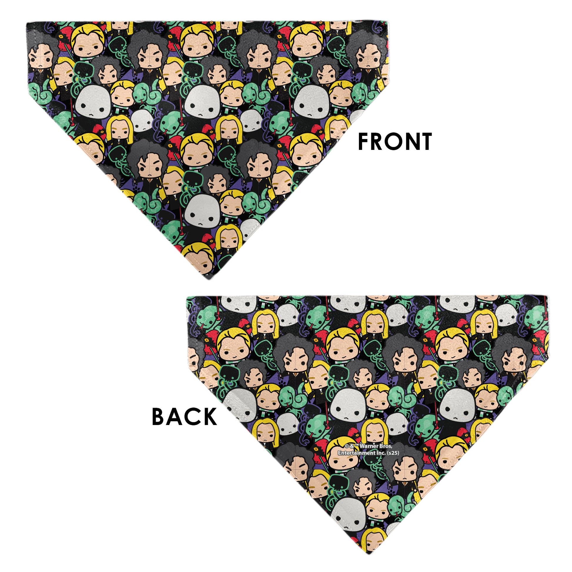 Pet Bandana - Harry Potter Chibi Charm Dark Arts Characters Stacked Pet Bandanas Harry Potter