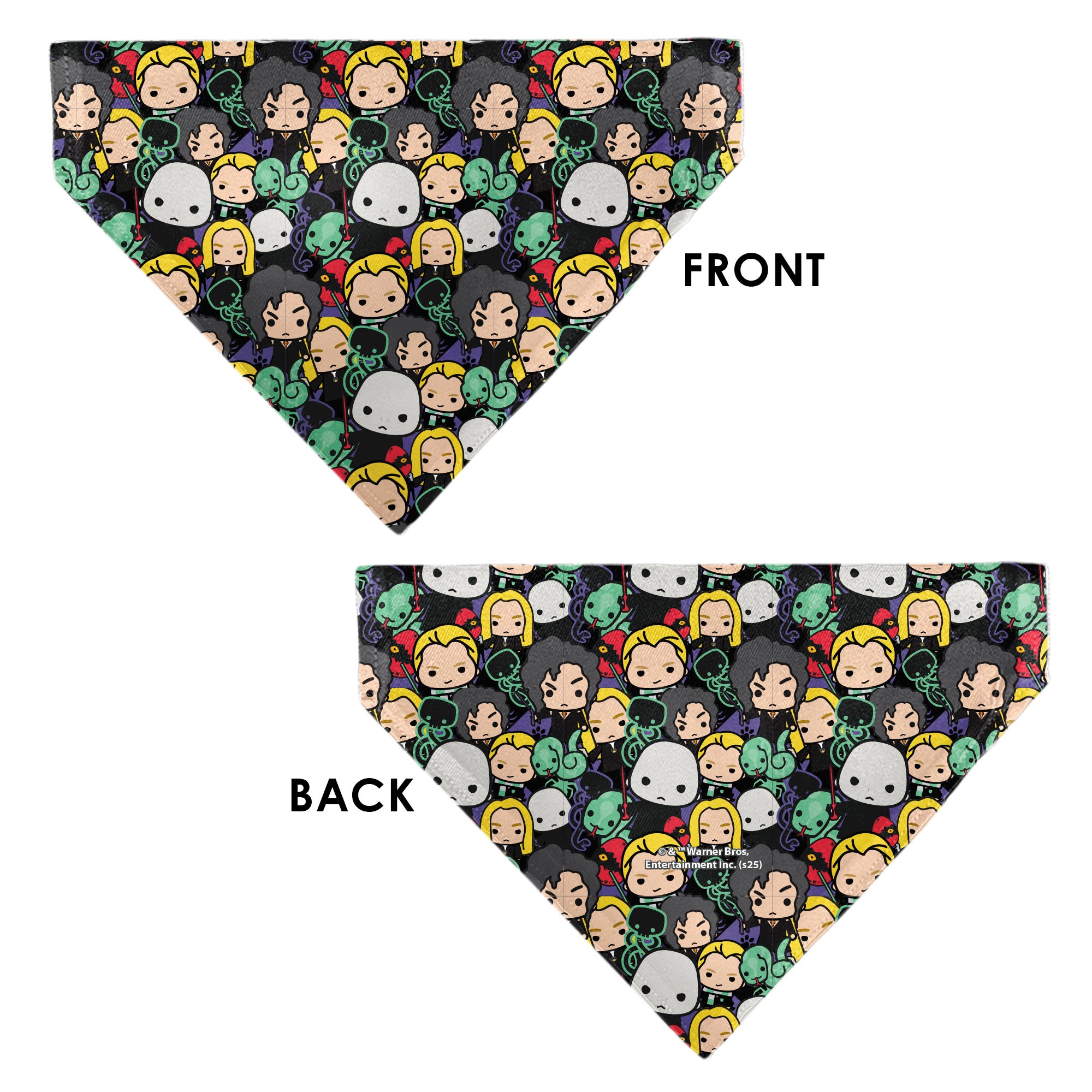 Pet Bandana - Harry Potter Chibi Charm Dark Arts Characters Stacked Pet Bandanas Harry Potter