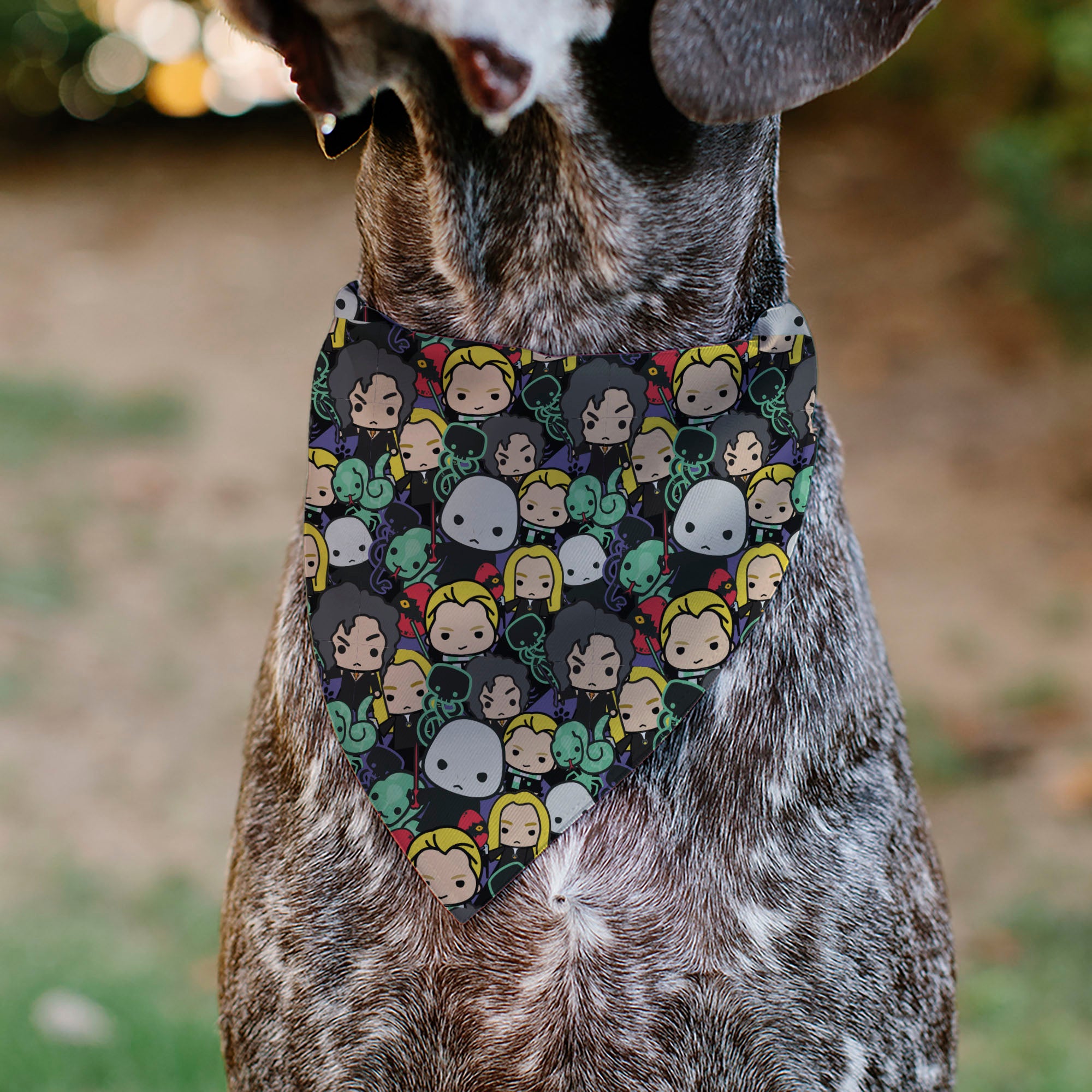 Pet Bandana - Harry Potter Chibi Charm Dark Arts Characters Stacked Pet Bandanas Harry Potter