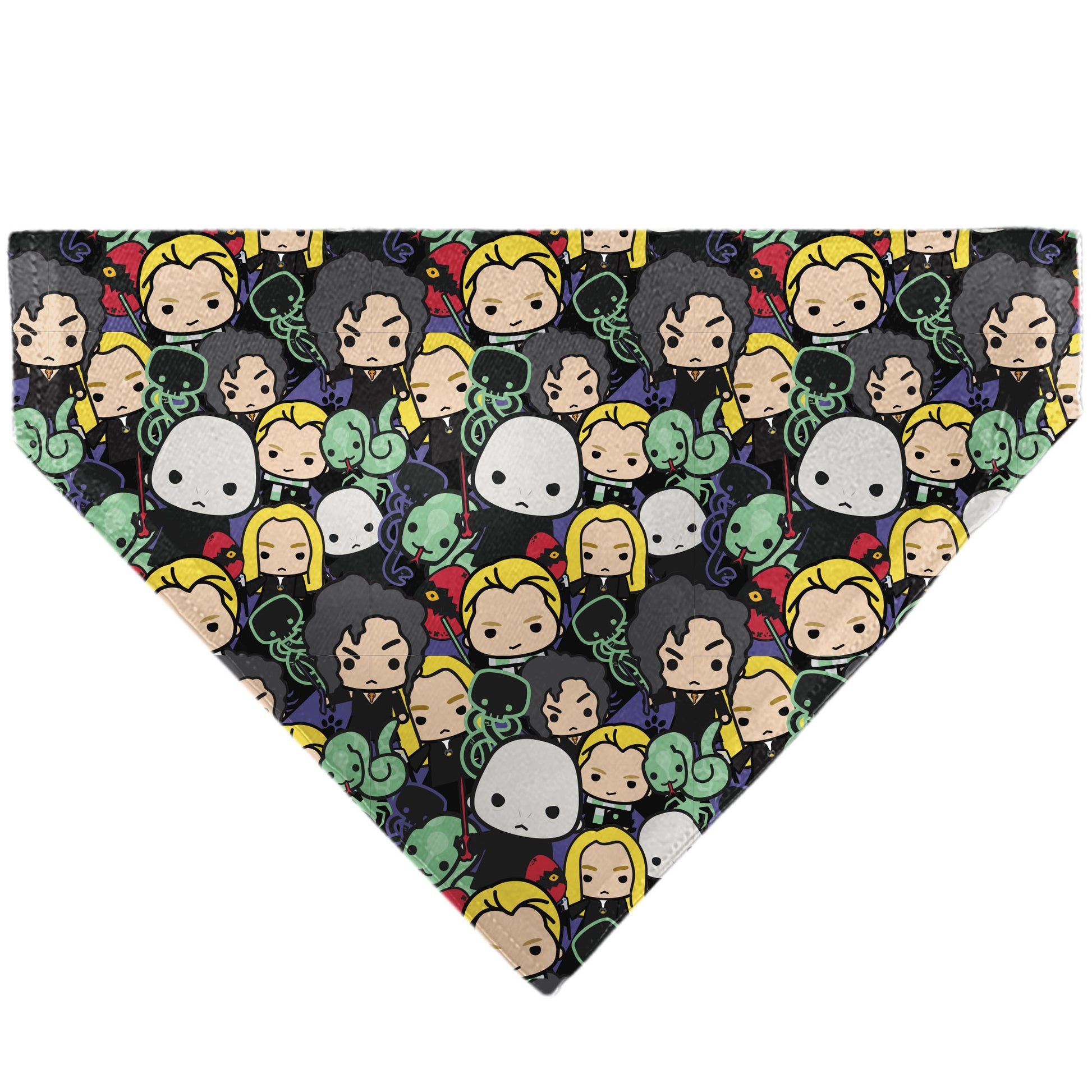 Pet Bandana - Harry Potter Chibi Charm Dark Arts Characters Stacked Pet Bandanas Harry Potter
