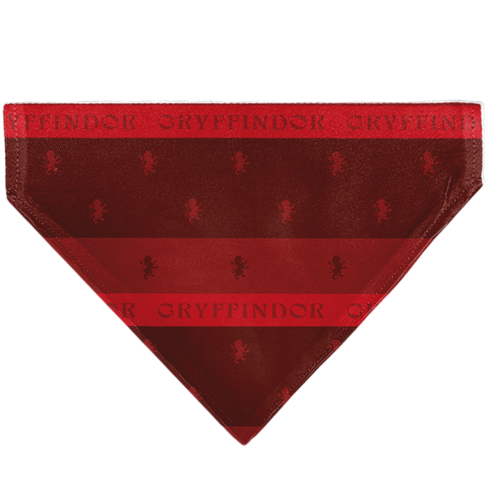 Pet Bandana - Harry Potter GRYFFINDOR Traits Banner and Icons Reds/Yellow Pet Bandanas Harry Potter