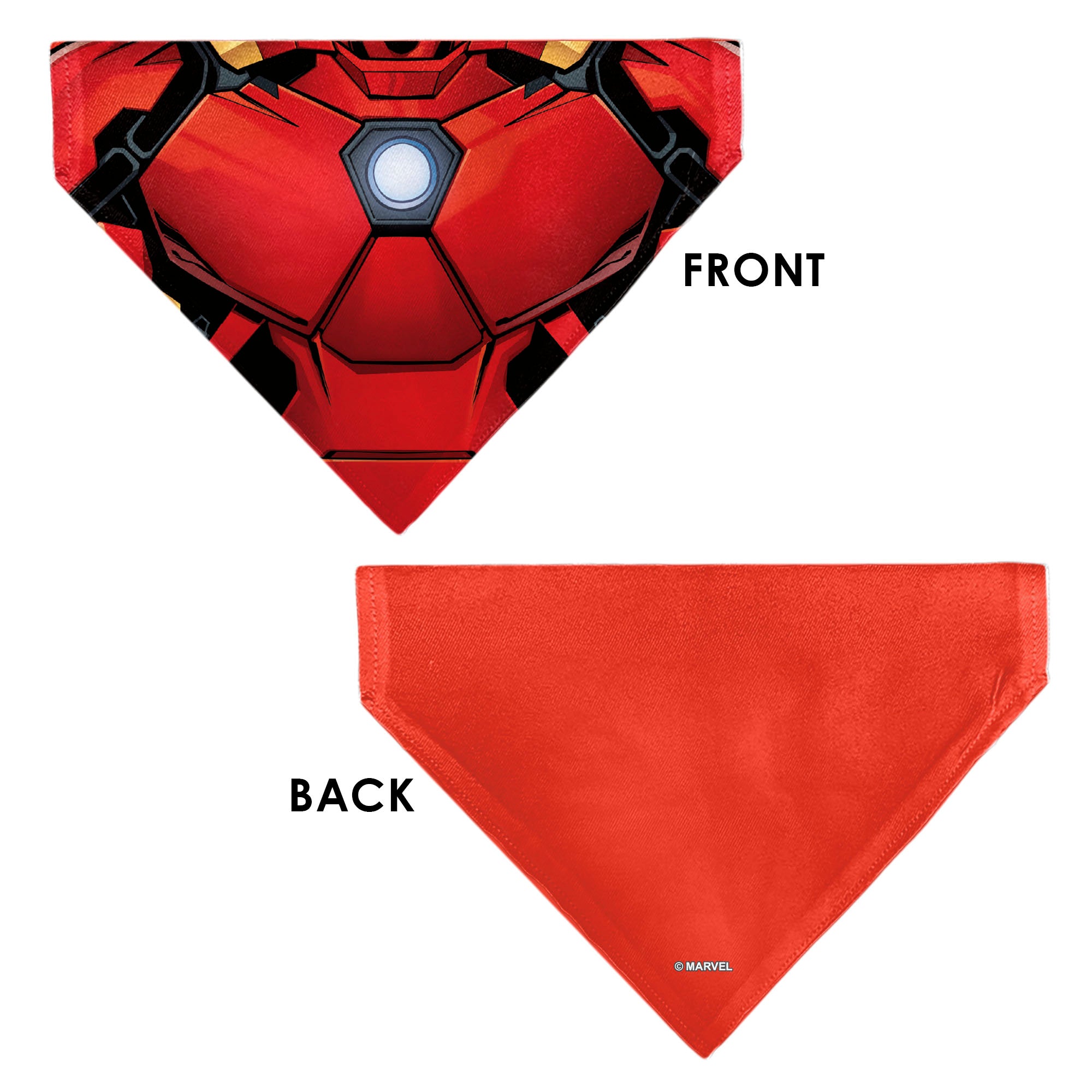 Pet Bandana - Iron Man Suit Chest Detail Red/Black Pet Bandanas Marvel Comics