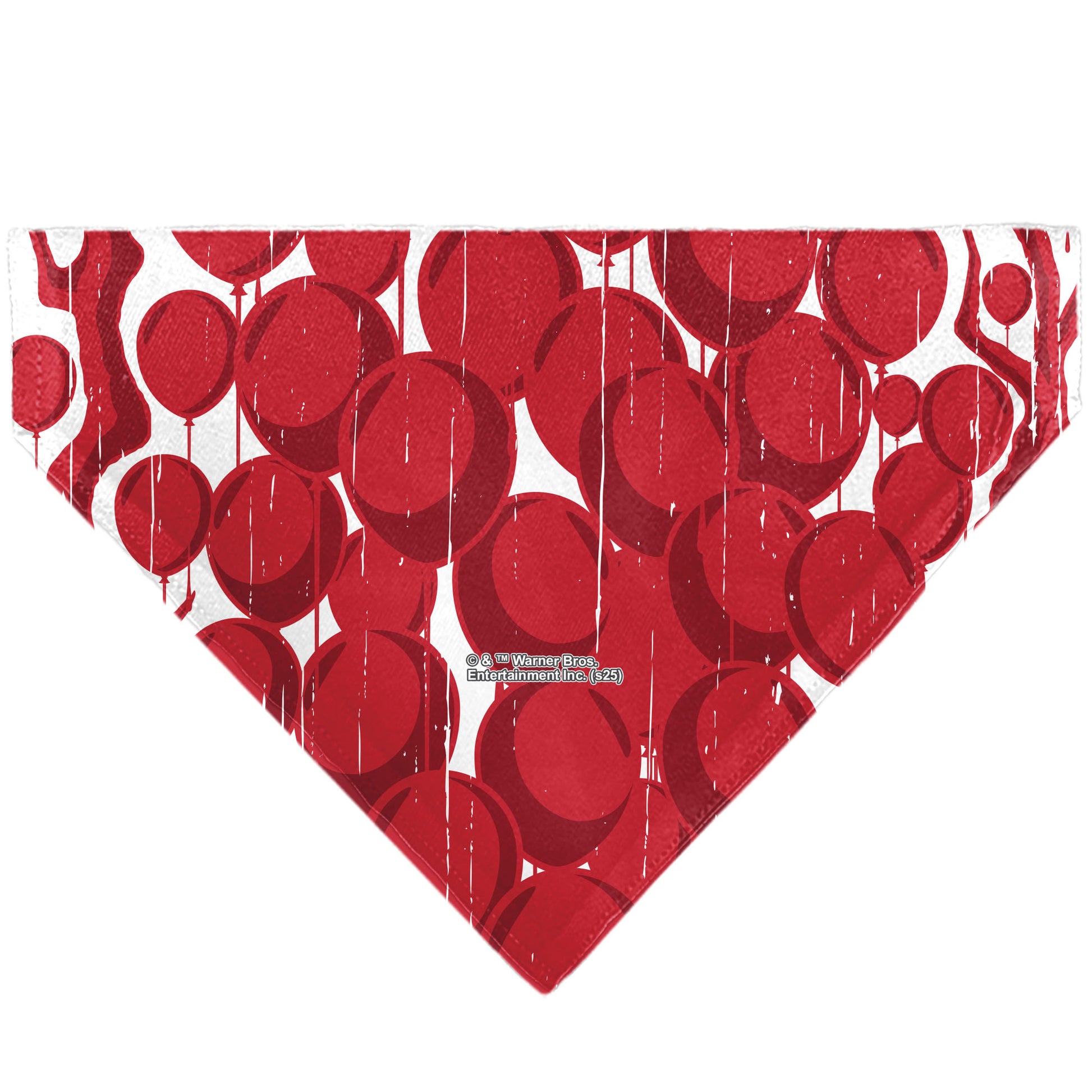 Pet Bandana - IT Pennywise Smile and Balloons White/Blues/Reds Pet Bandanas IT