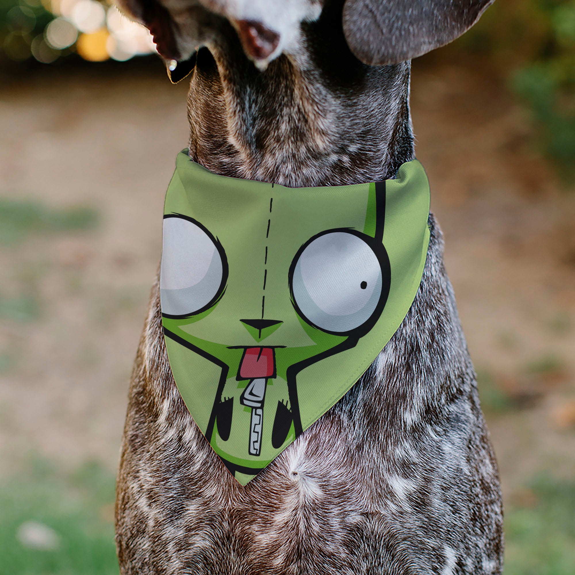 Pet Bandana - Invader Zim GIR Full Body Pose Close-Up Greens Pet Bandanas Invader Zim