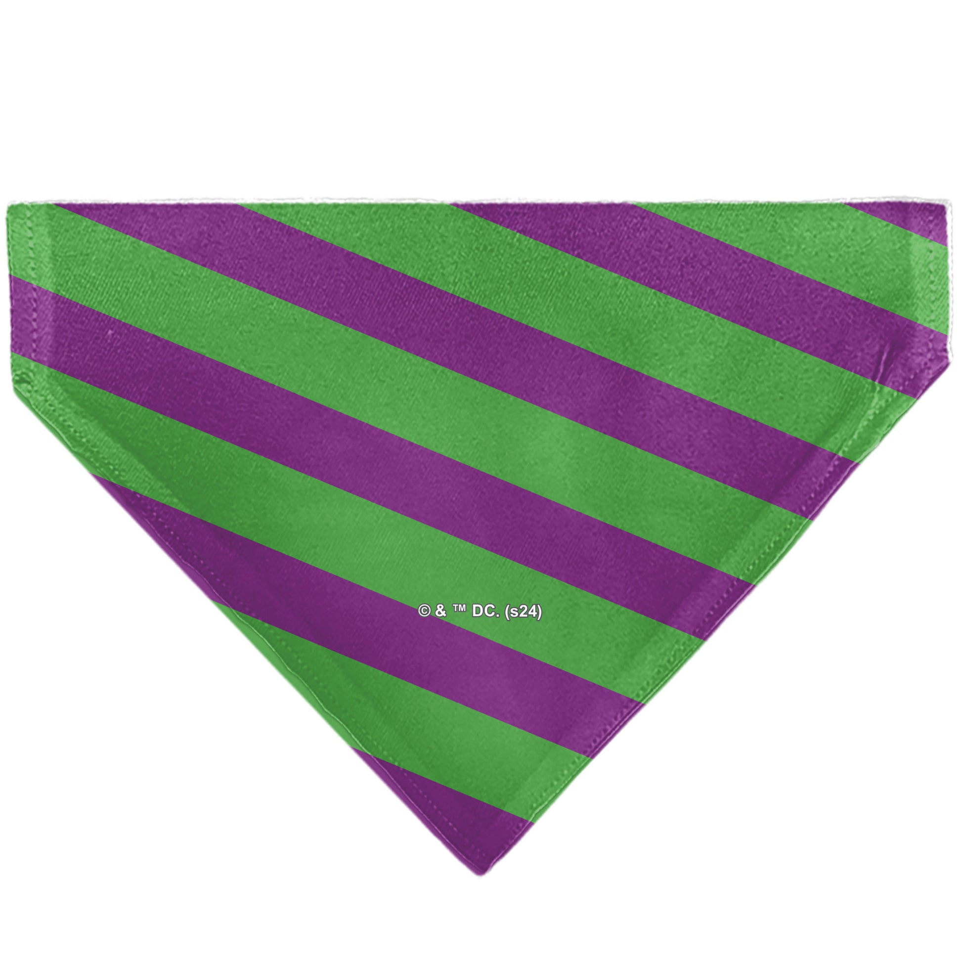 Pet Bandana - THE JOKER Title Logo and Stripe Green/Purple Pet Bandanas DC Comics