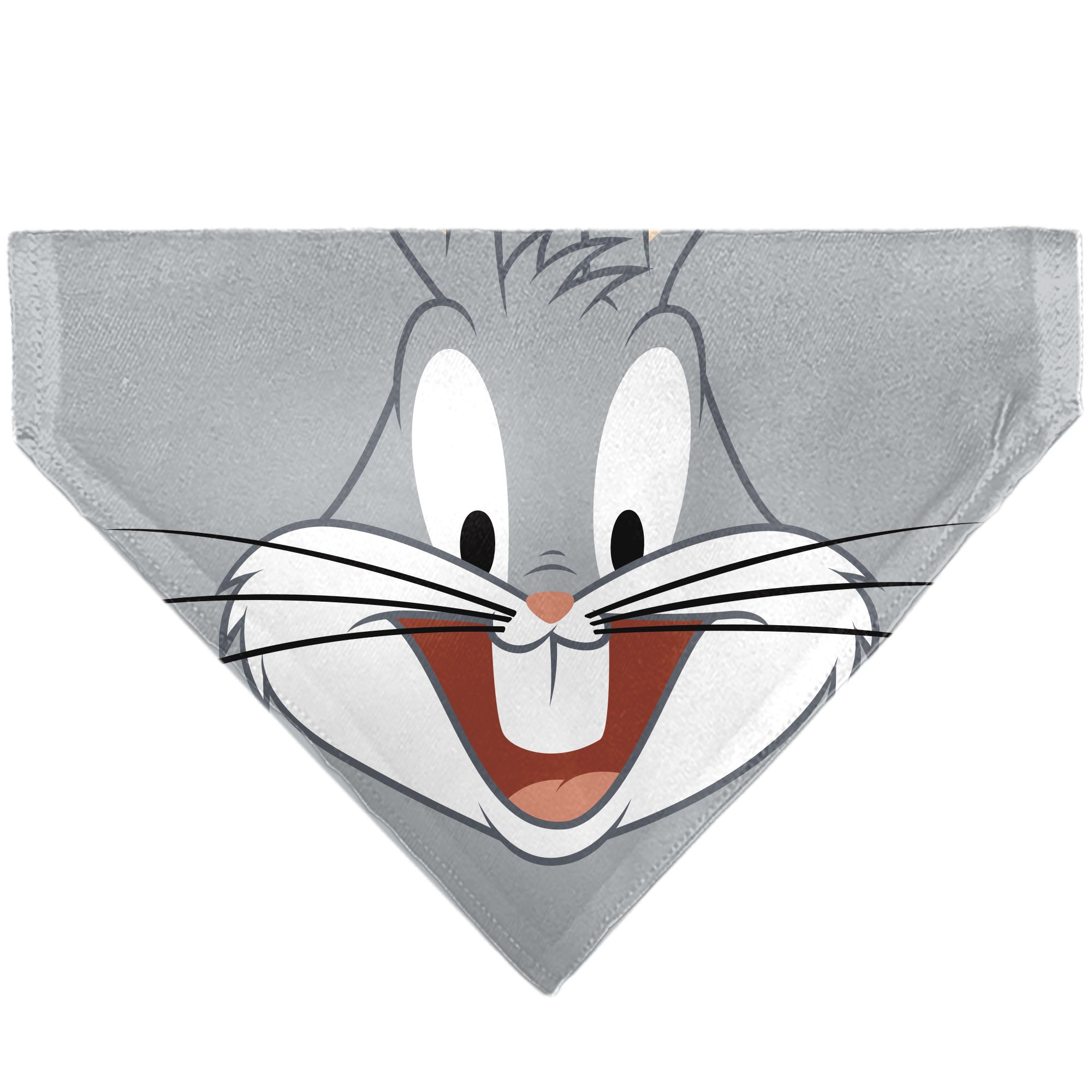 Pet Bandana - LOONEY TUNES Bugs Bunny Face Close-Up Gray