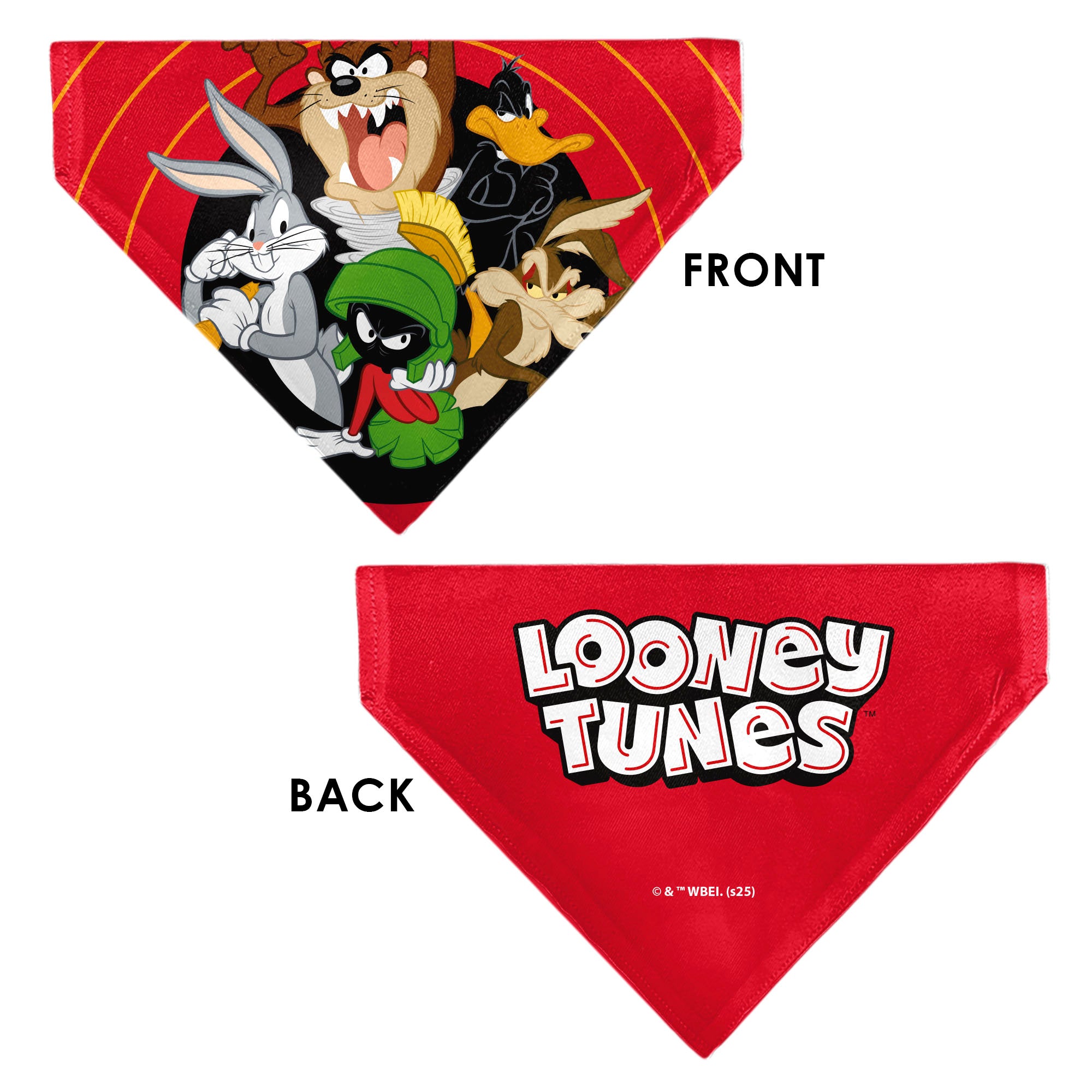 Pet Bandana - LOONEY TUNES Five Character Target Close-Up Pose Red