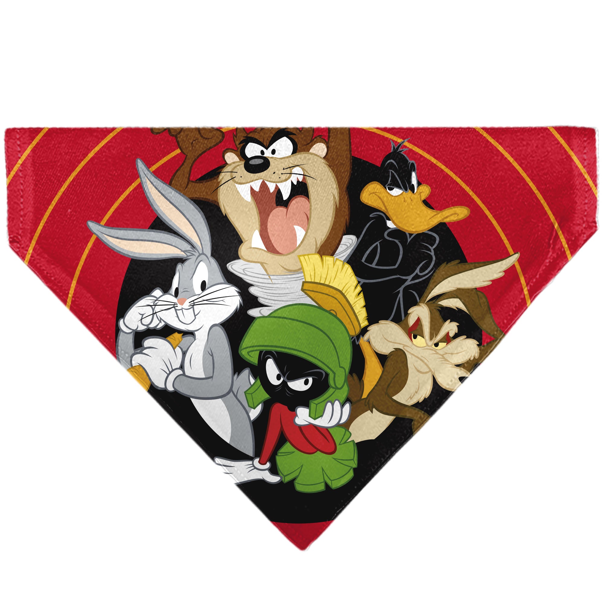 Pet Bandana - LOONEY TUNES Five Character Target Close-Up Pose Red